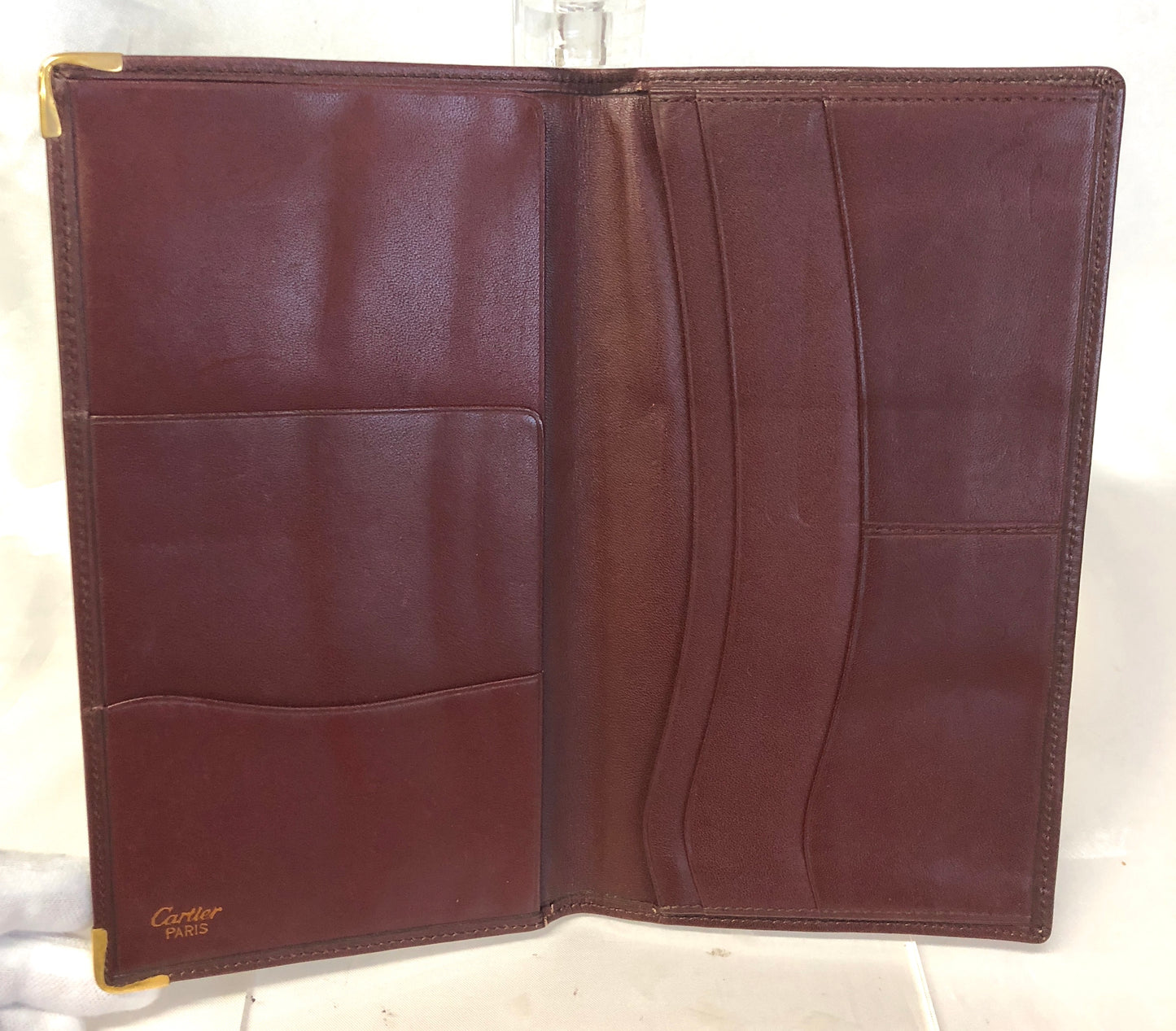 Cartier Mastline Leather billfold Authentic AA430