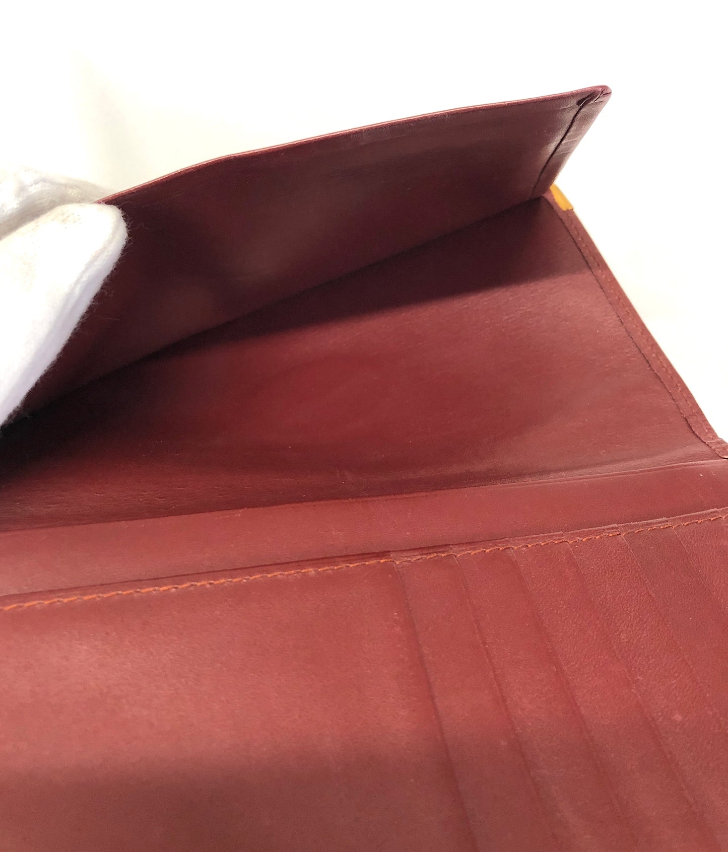 Cartier Mast Wallet Bordeaux Authentic AA496