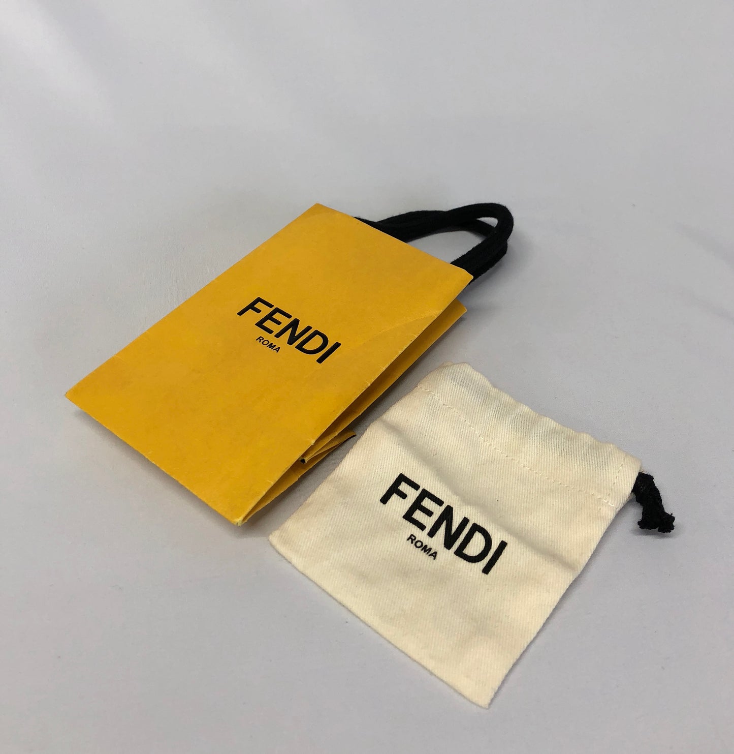 FENDI Eye Charm White Authentic AA500