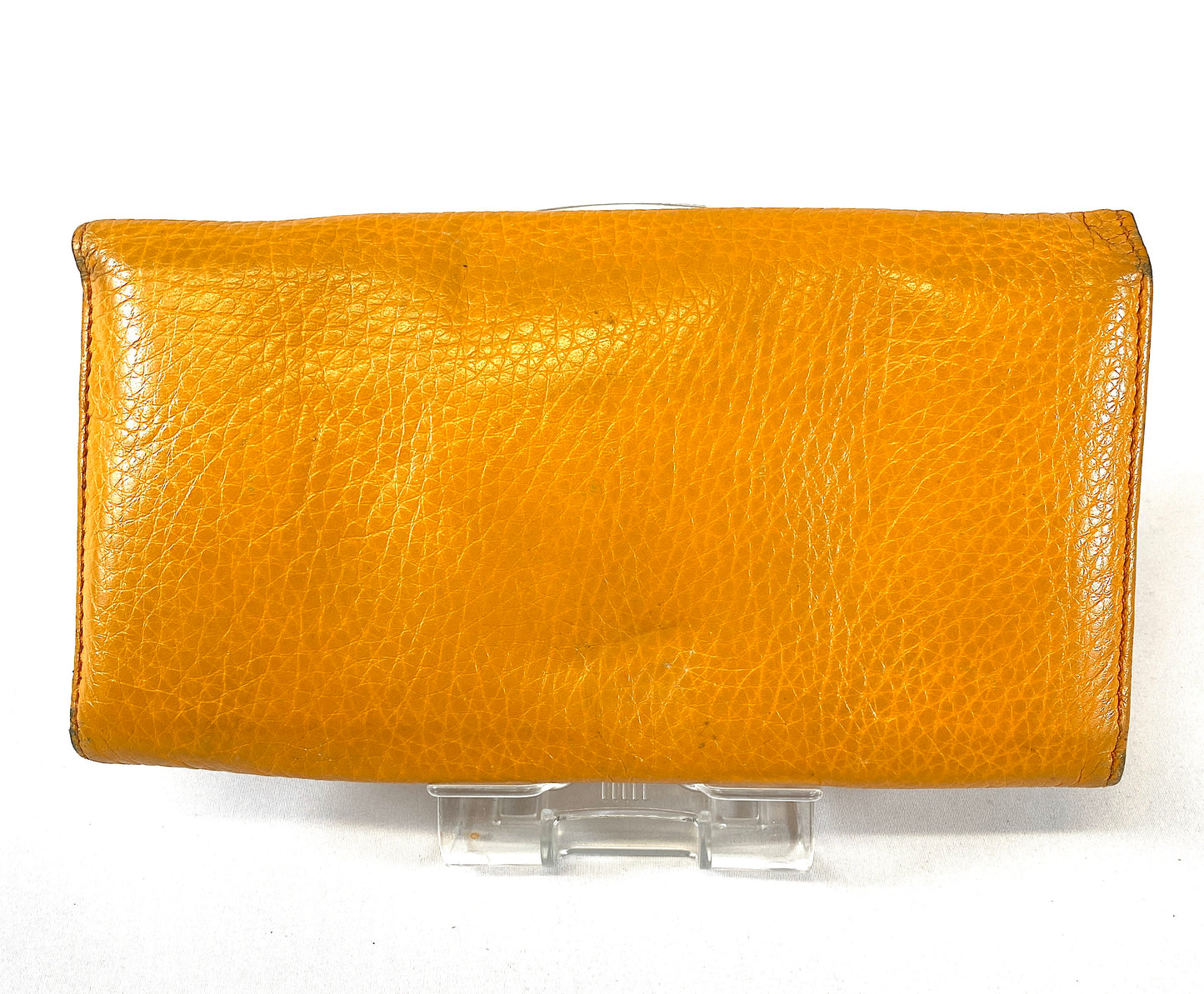 Ferragamo Wallet Orange Authentic AA392