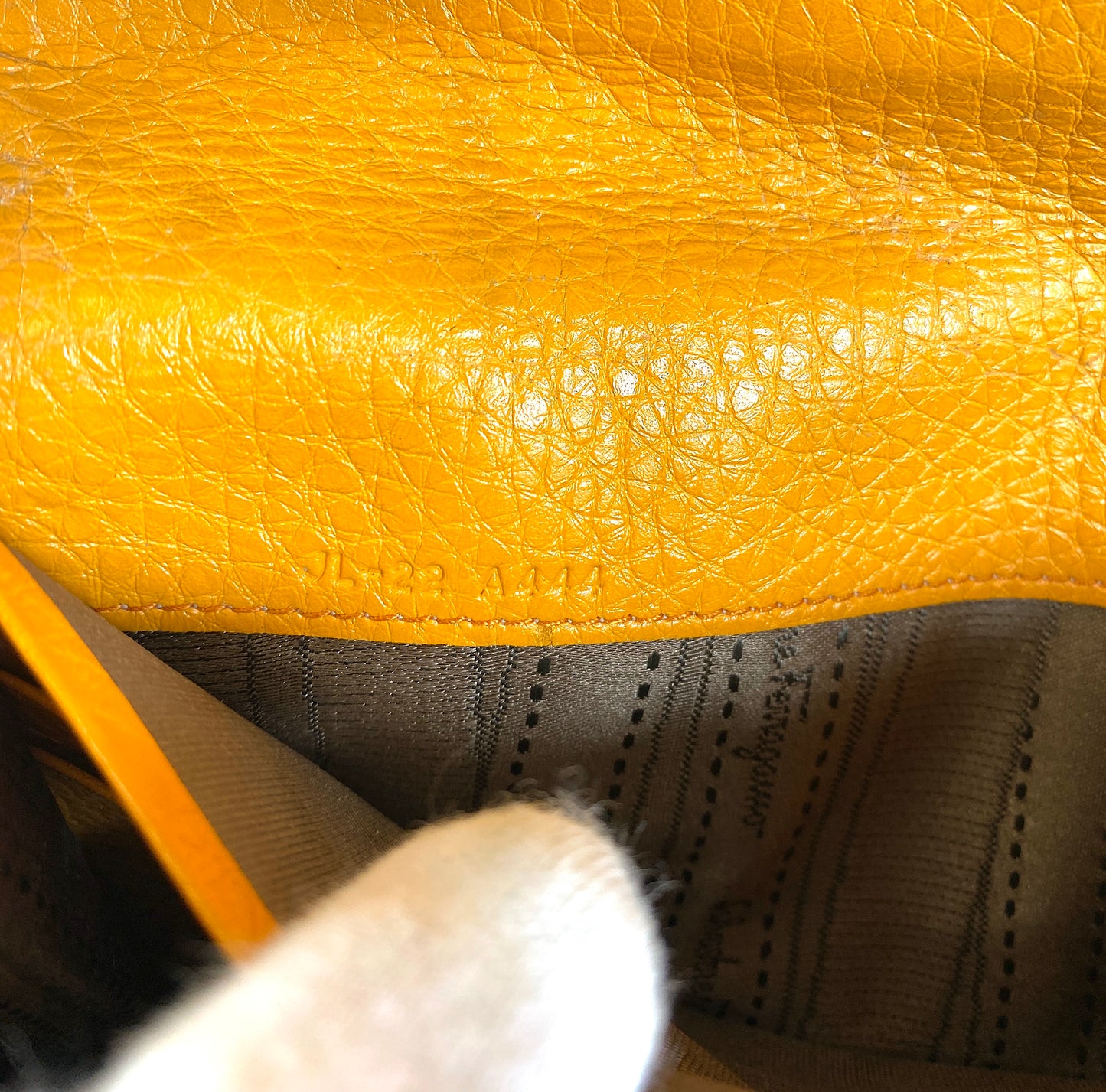 Ferragamo Wallet Orange Authentic AA392