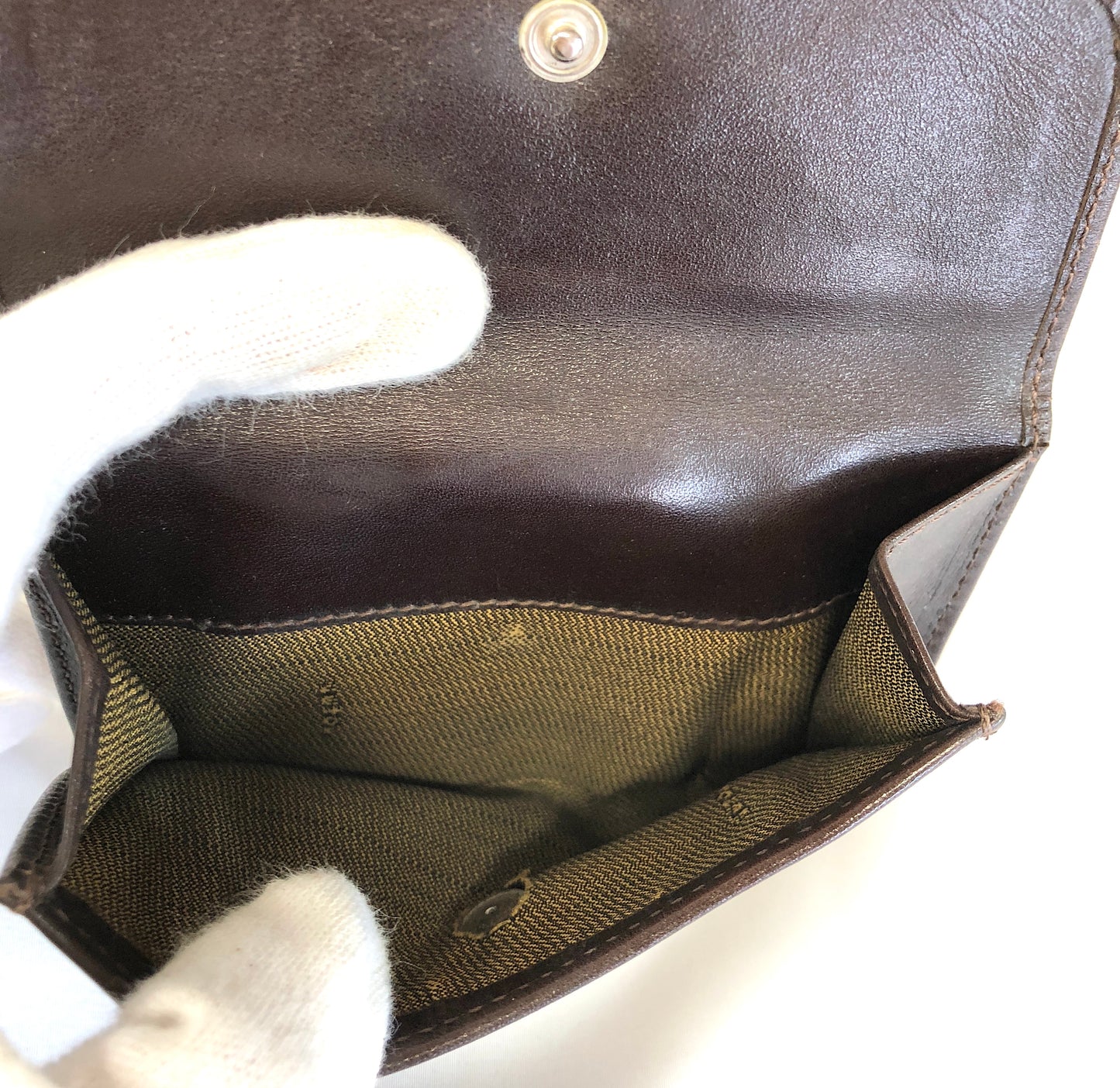 FENDI ZUCCA Folding Wallet Authentic AA259