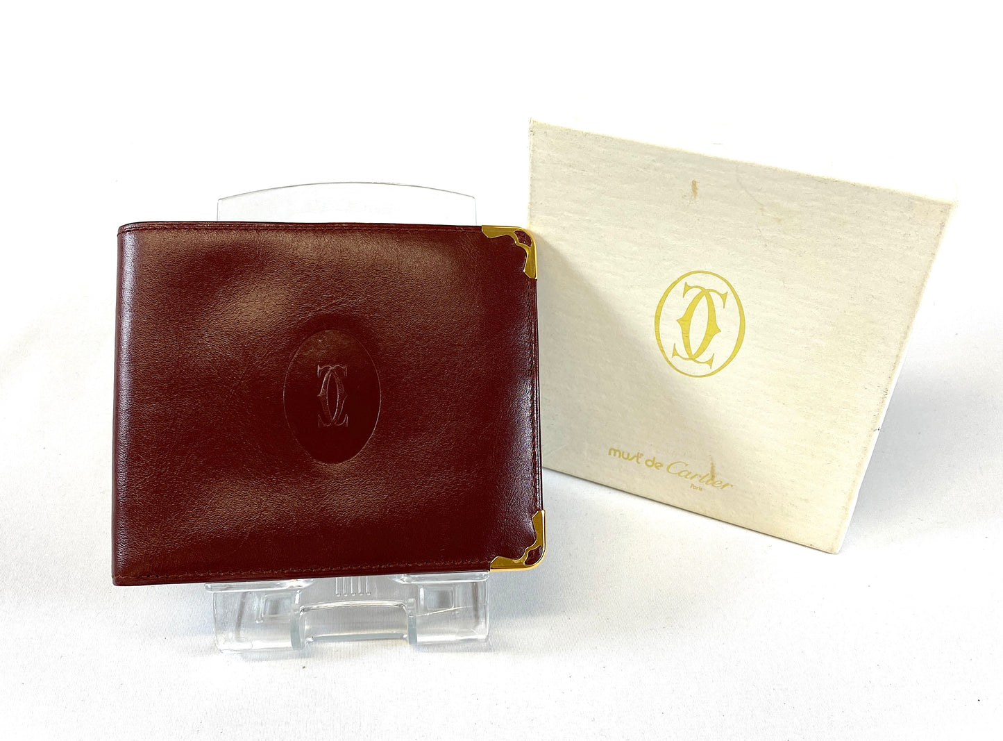 Cartier Wallet Mastline Bordeaux Authentic AA382