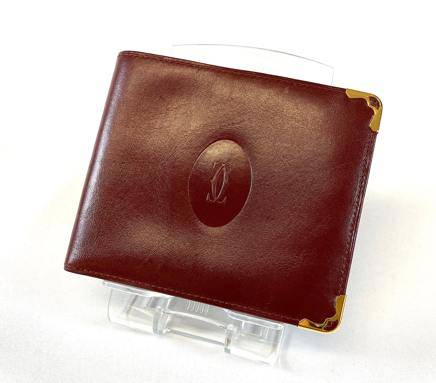 Cartier Wallet Mastline Bordeaux Authentic AA382