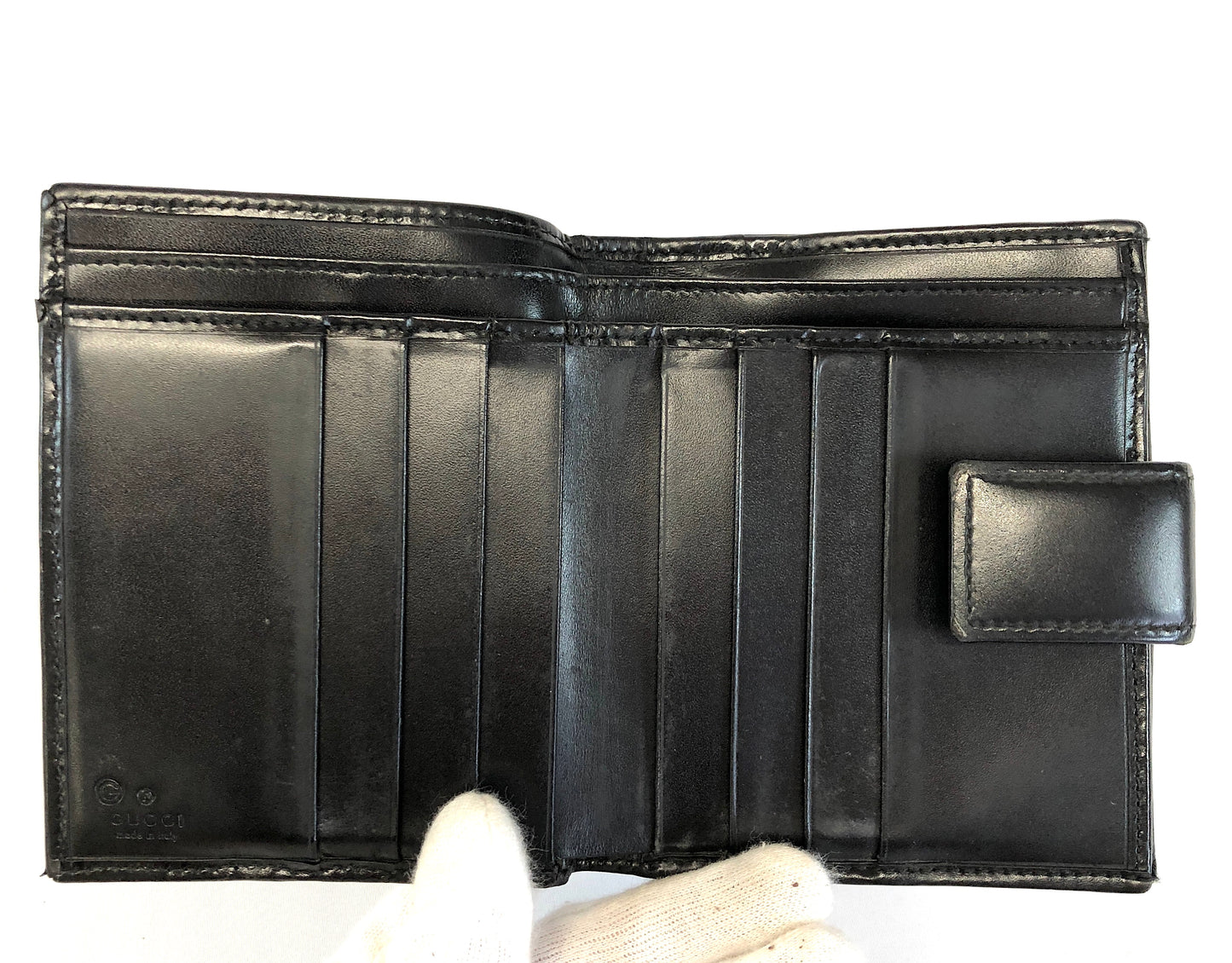 GUCCI Leather Wallet Authentic AA247