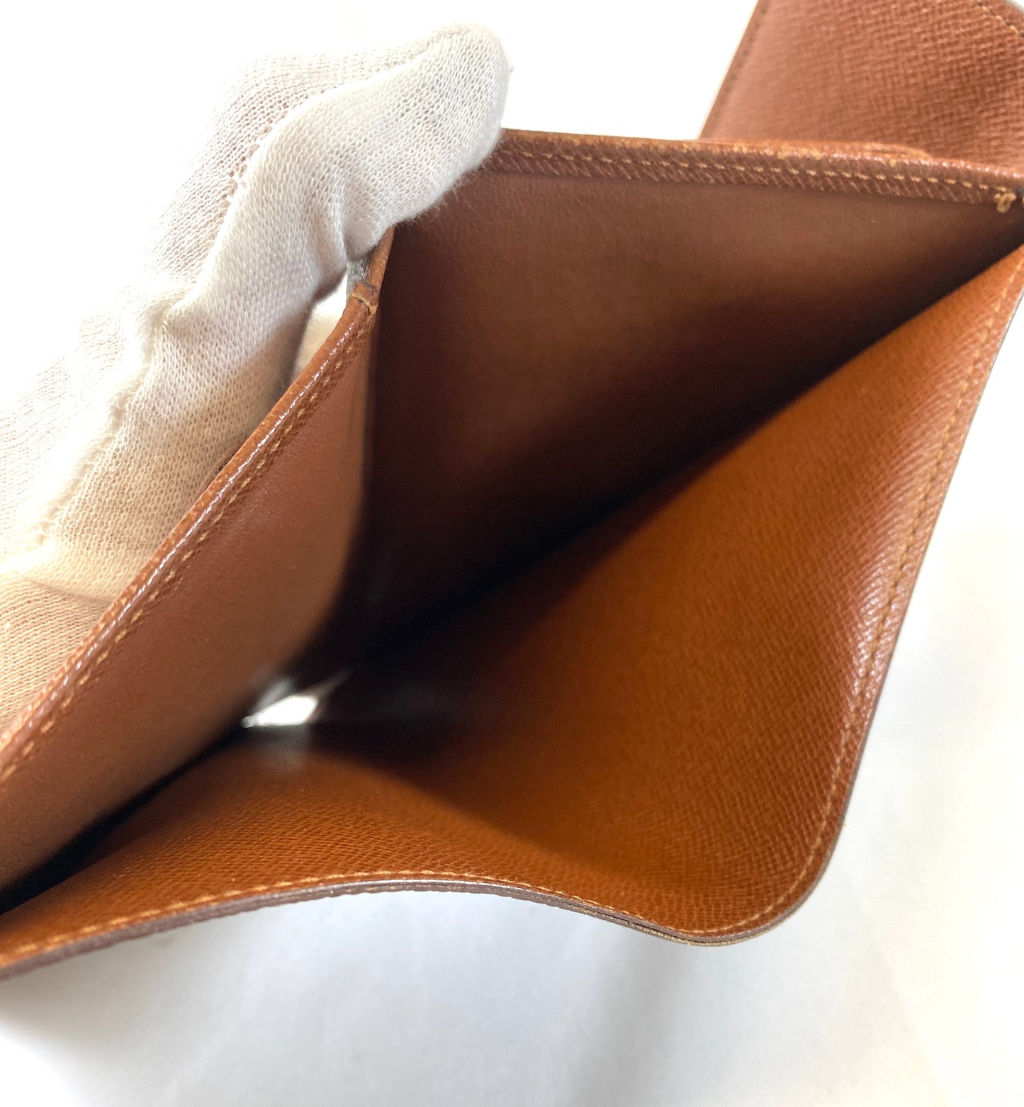 Louis-Vuitton Porte Tresor Etui Papier Monogram Wallet Authentic AA533