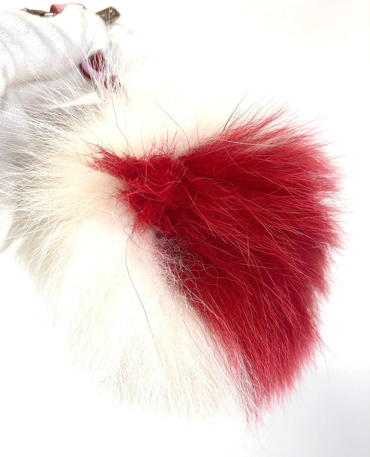 FENDI fur charm keyring Authentic AA63