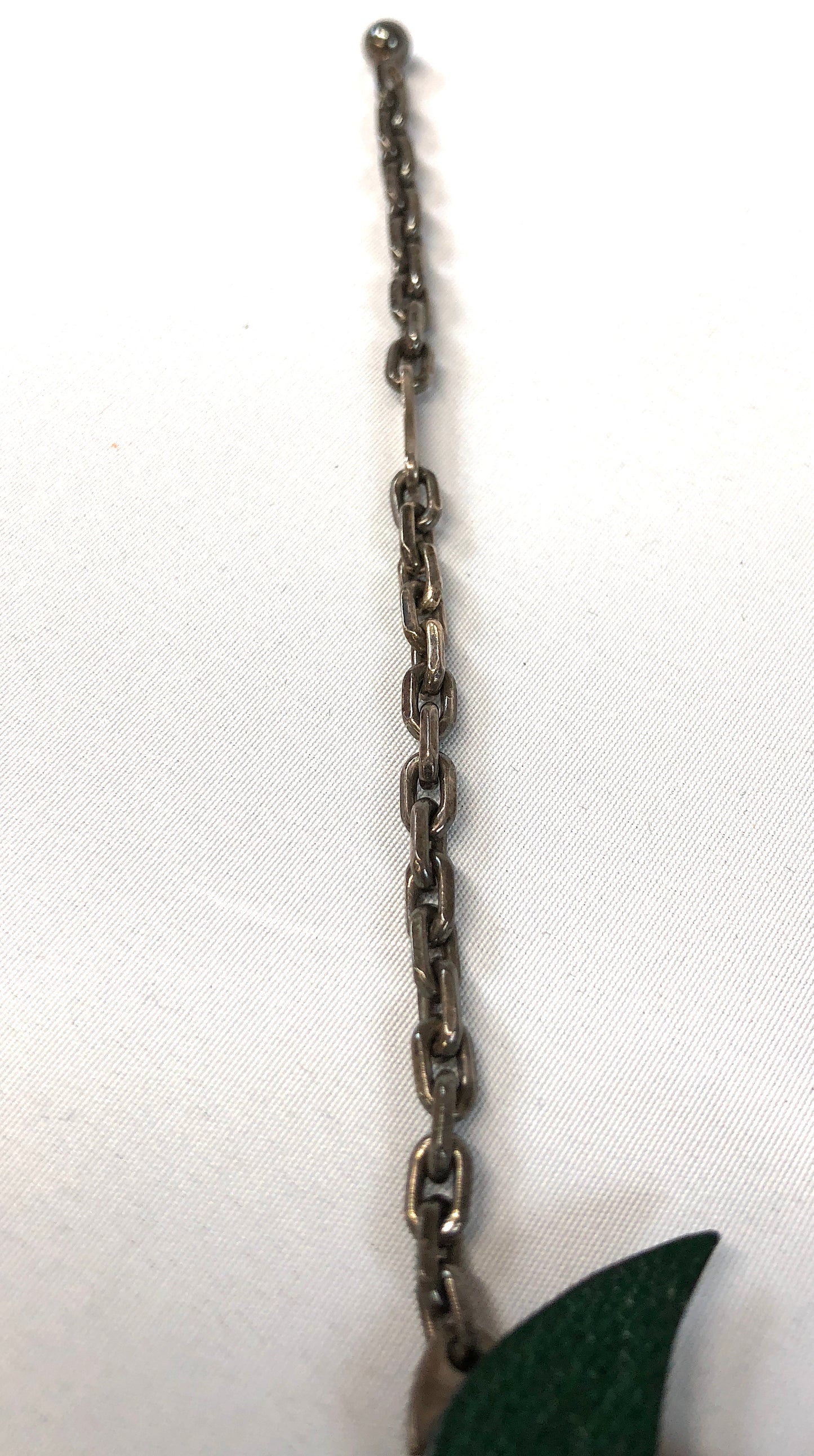 HERMES Key chain Fruit Motif Leather Bag Charm Authentic AA248