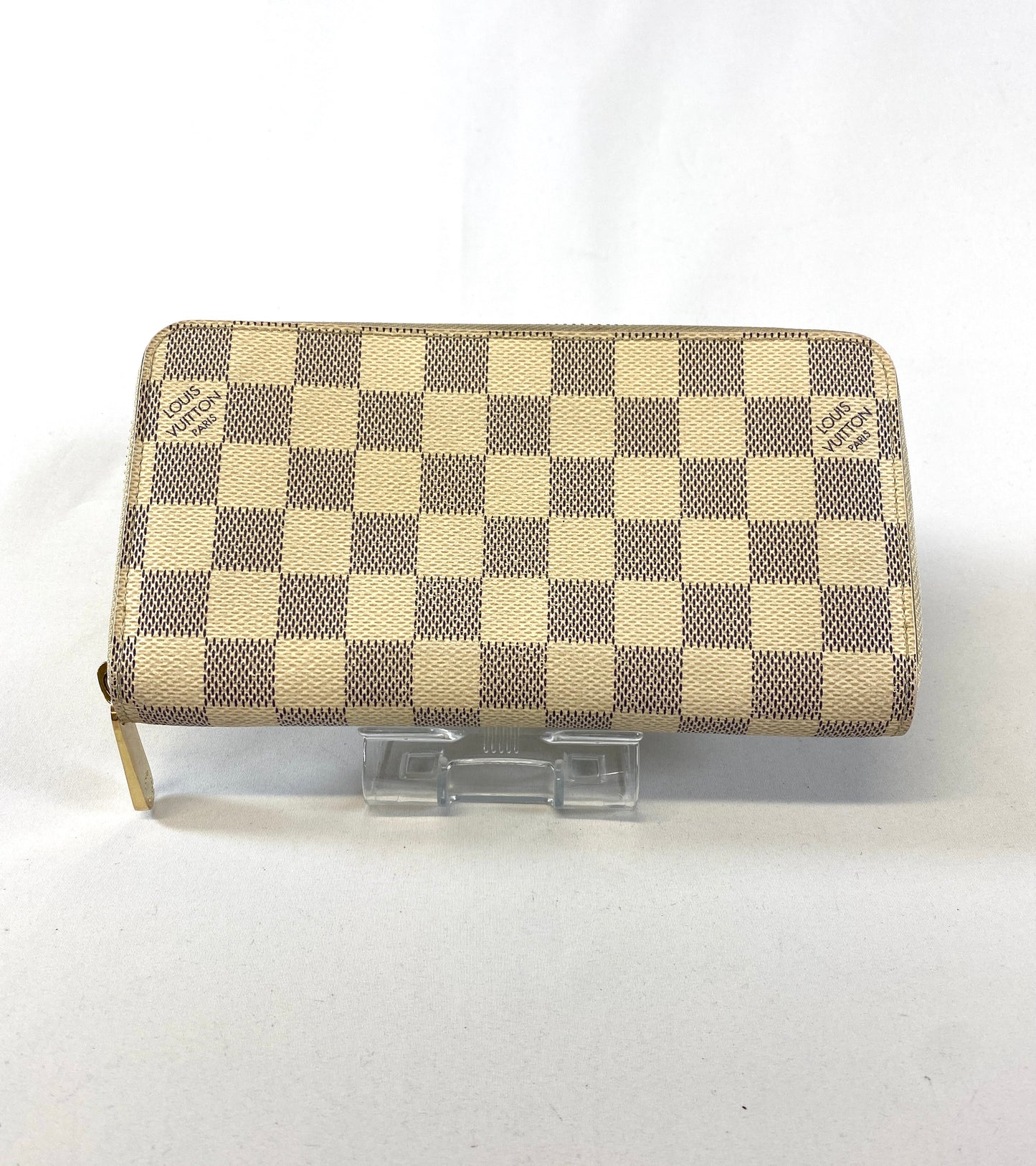 Louis-Vuitton Damier Azur Zippy Wallet Authentic AA540