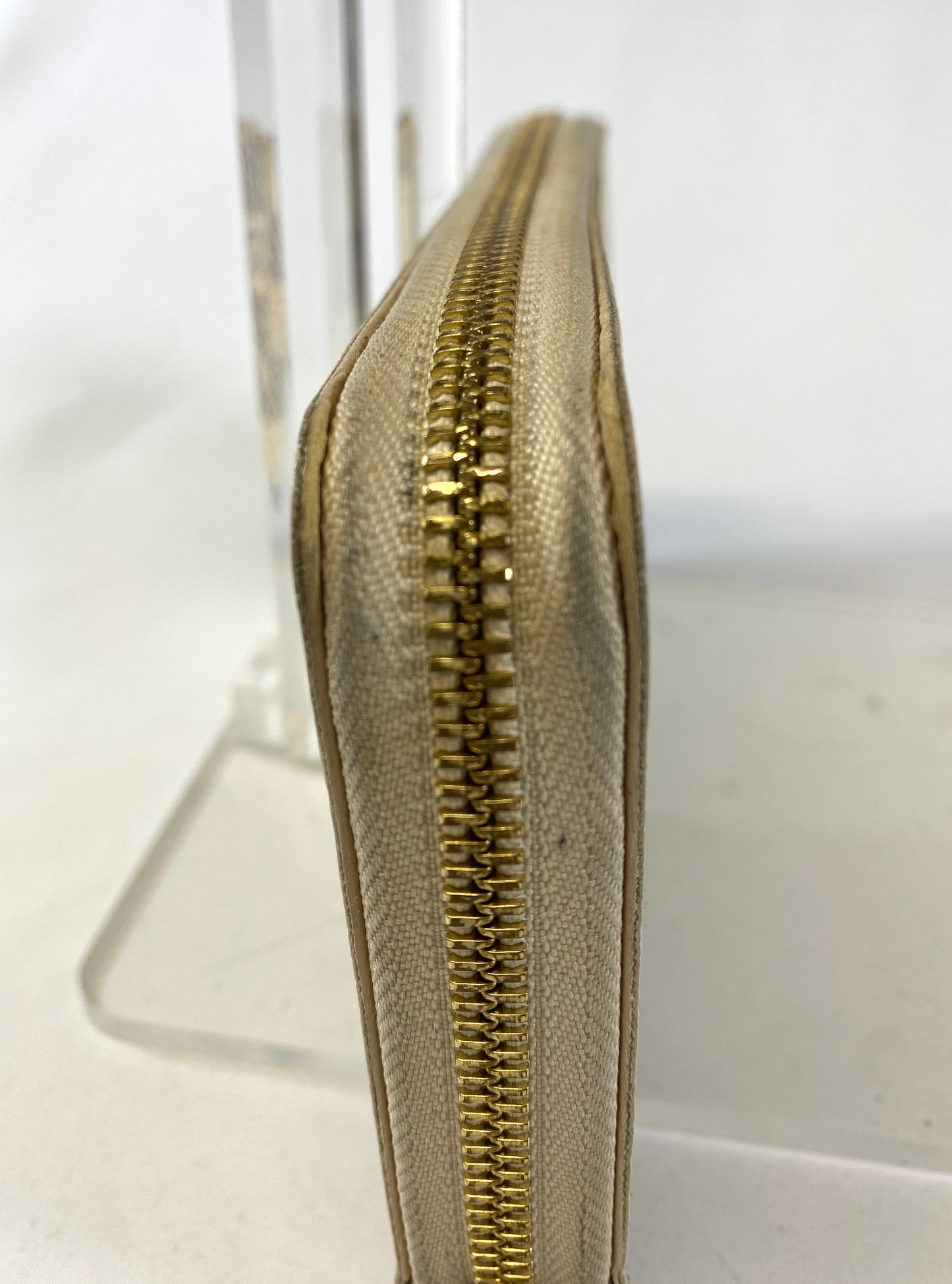 Louis-Vuitton Damier Azur Zippy Wallet Authentic AA540