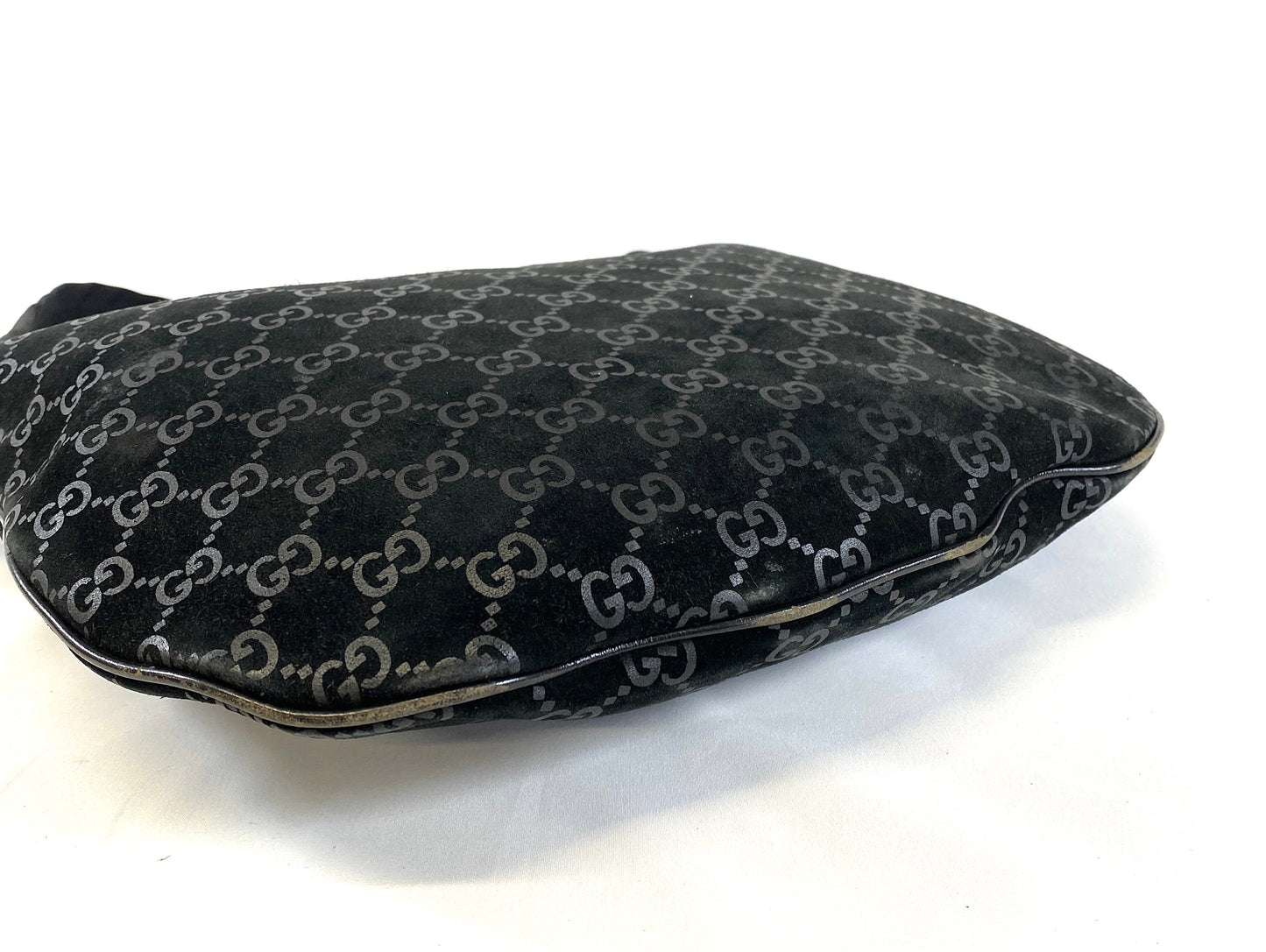 GUCCI One Shoulder Bag GG Black Authentic AA530