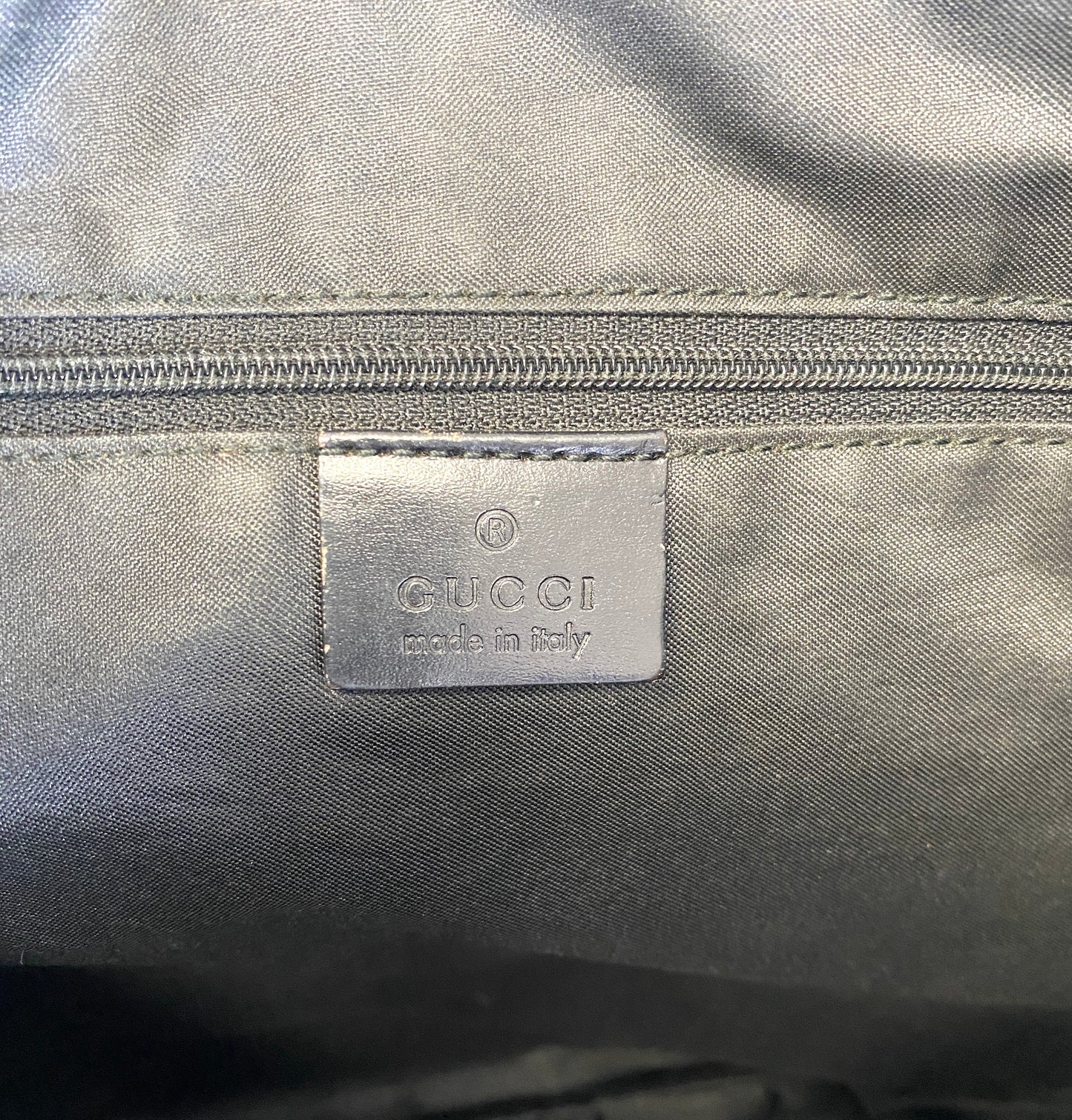GUCCI One Shoulder Bag GG Black Authentic AA530