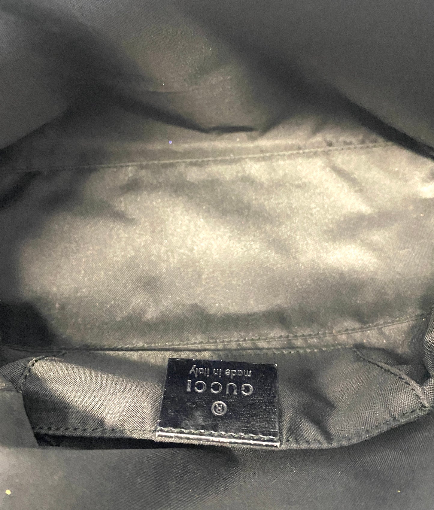 GUCCI One-shoulder Bag GG Pattern Suede Authentic AA556