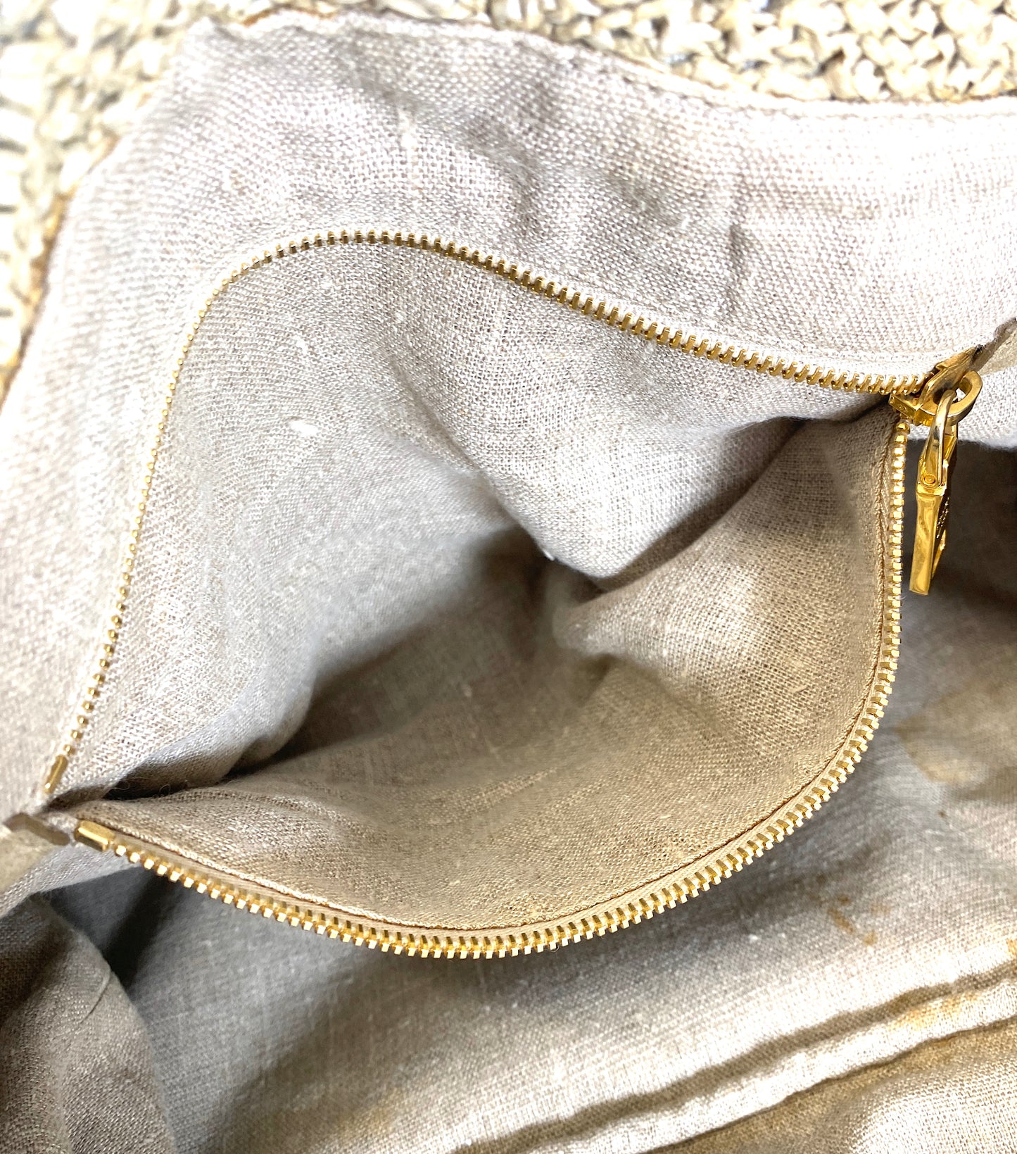 PRADA Straw Tote Bag Authentic AA575