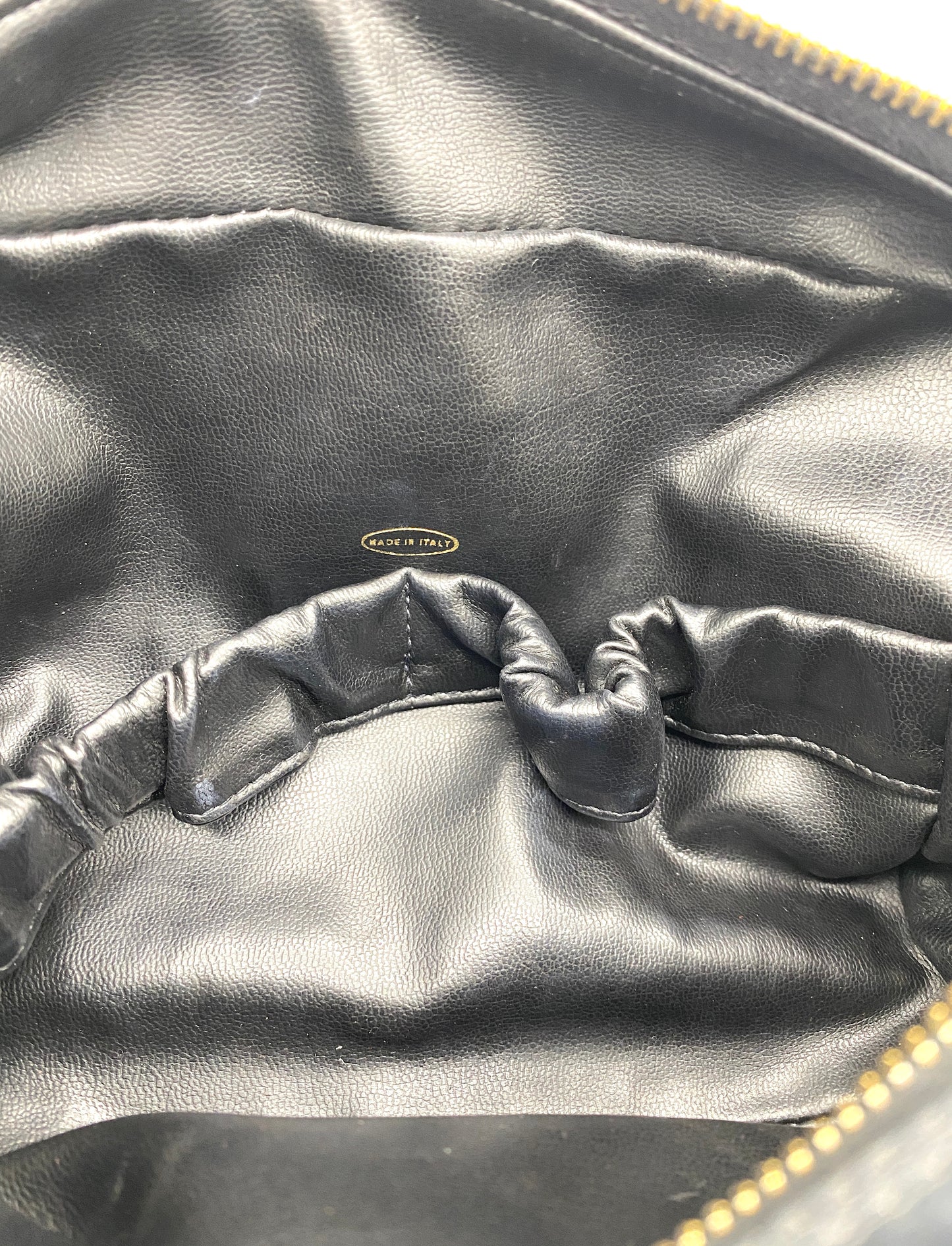 CHANEL Matelasse Pouch Black Authentic AA645