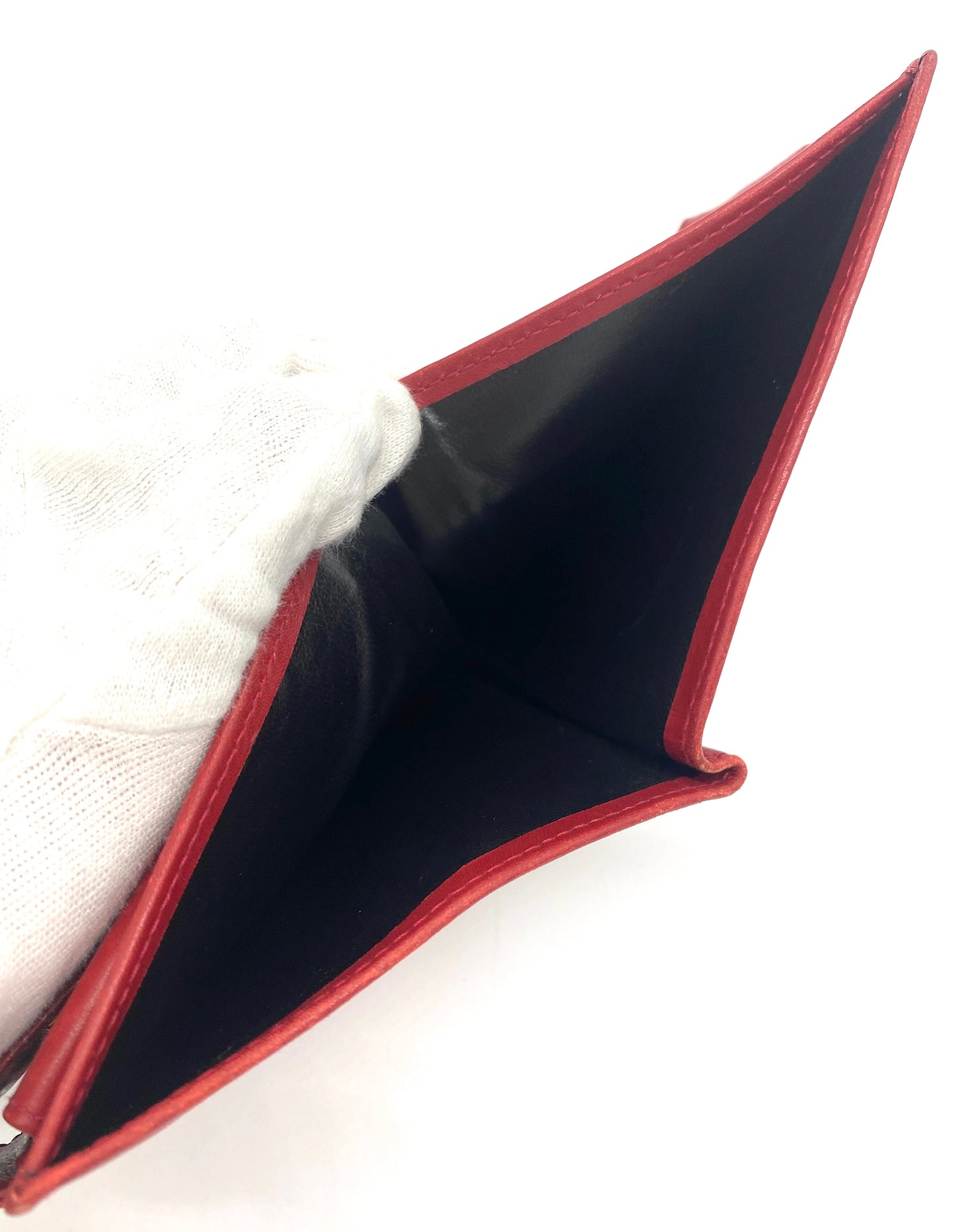 Ferragamo Bi-fold Wallet Gancini Leather Authentic AA657