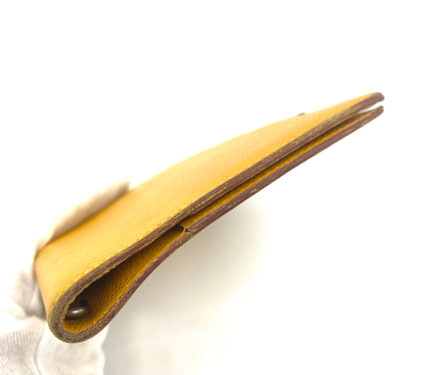 HERMES Agenda Notebook Cover Yellow Pencil Authentic AA651