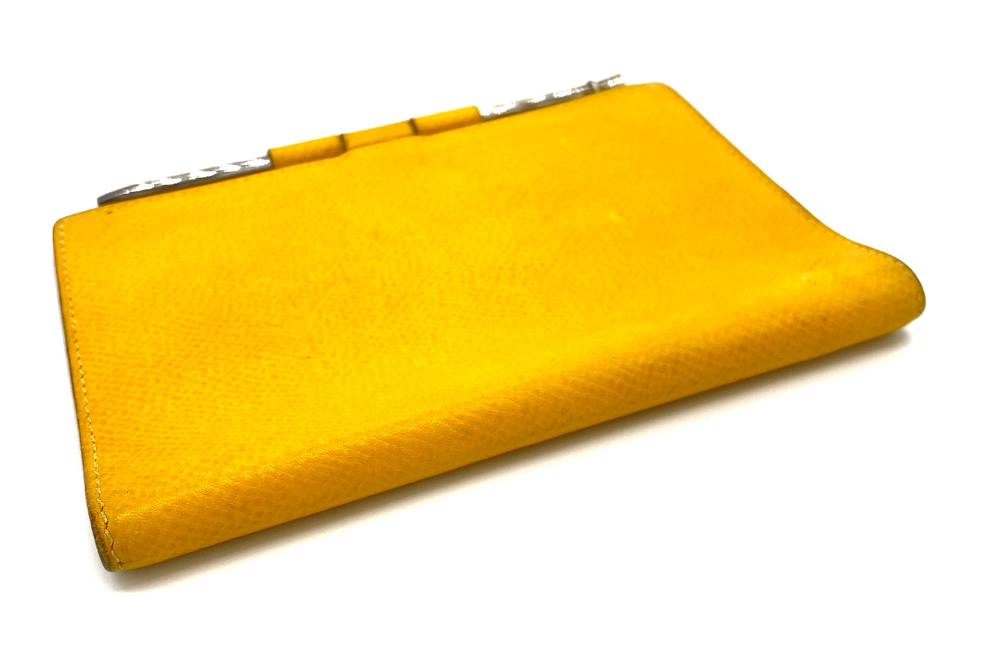 HERMES Agenda Notebook Cover Yellow Pencil Authentic AA651