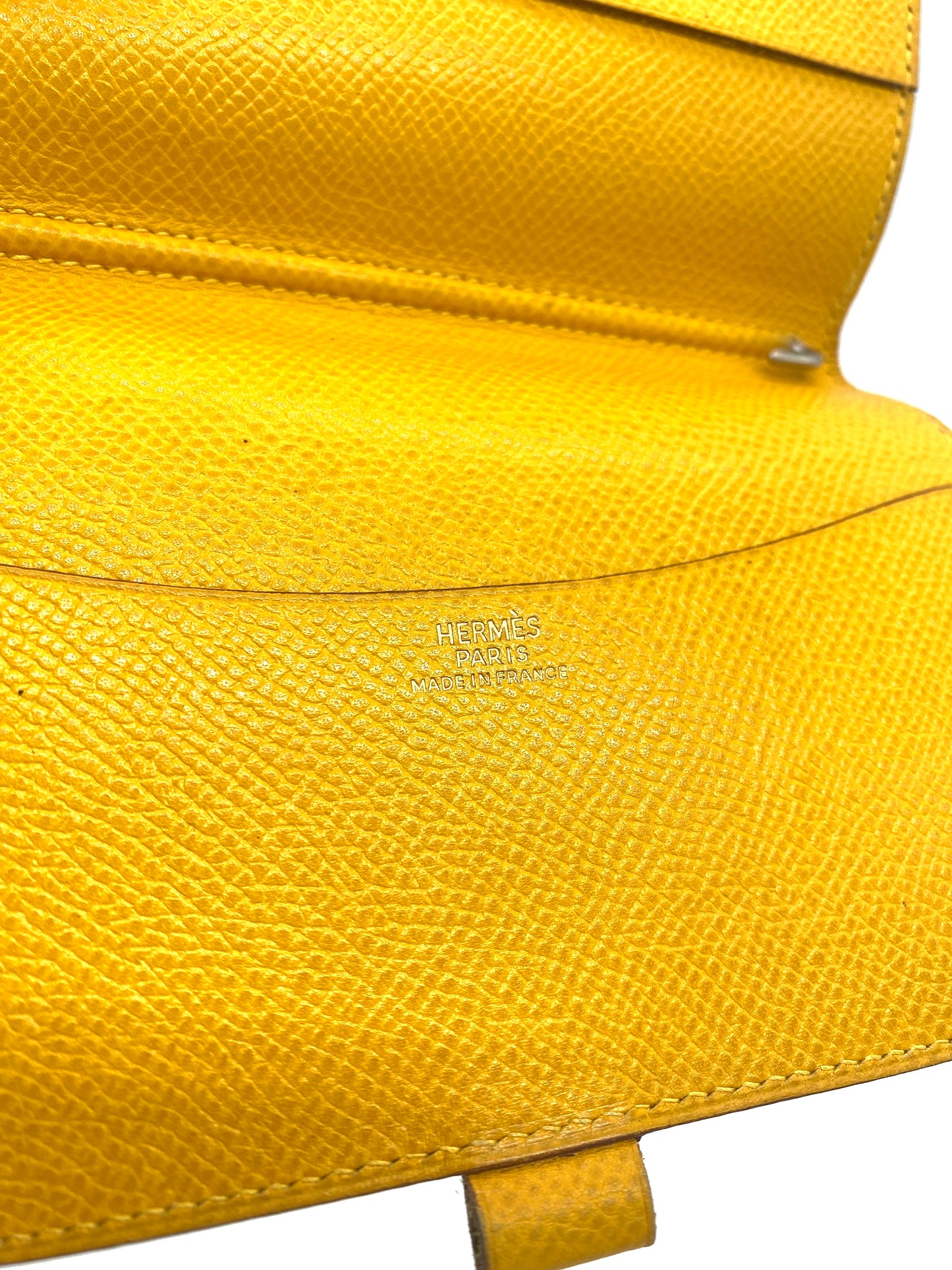 HERMES Agenda Notebook Cover Yellow Pencil Authentic AA651