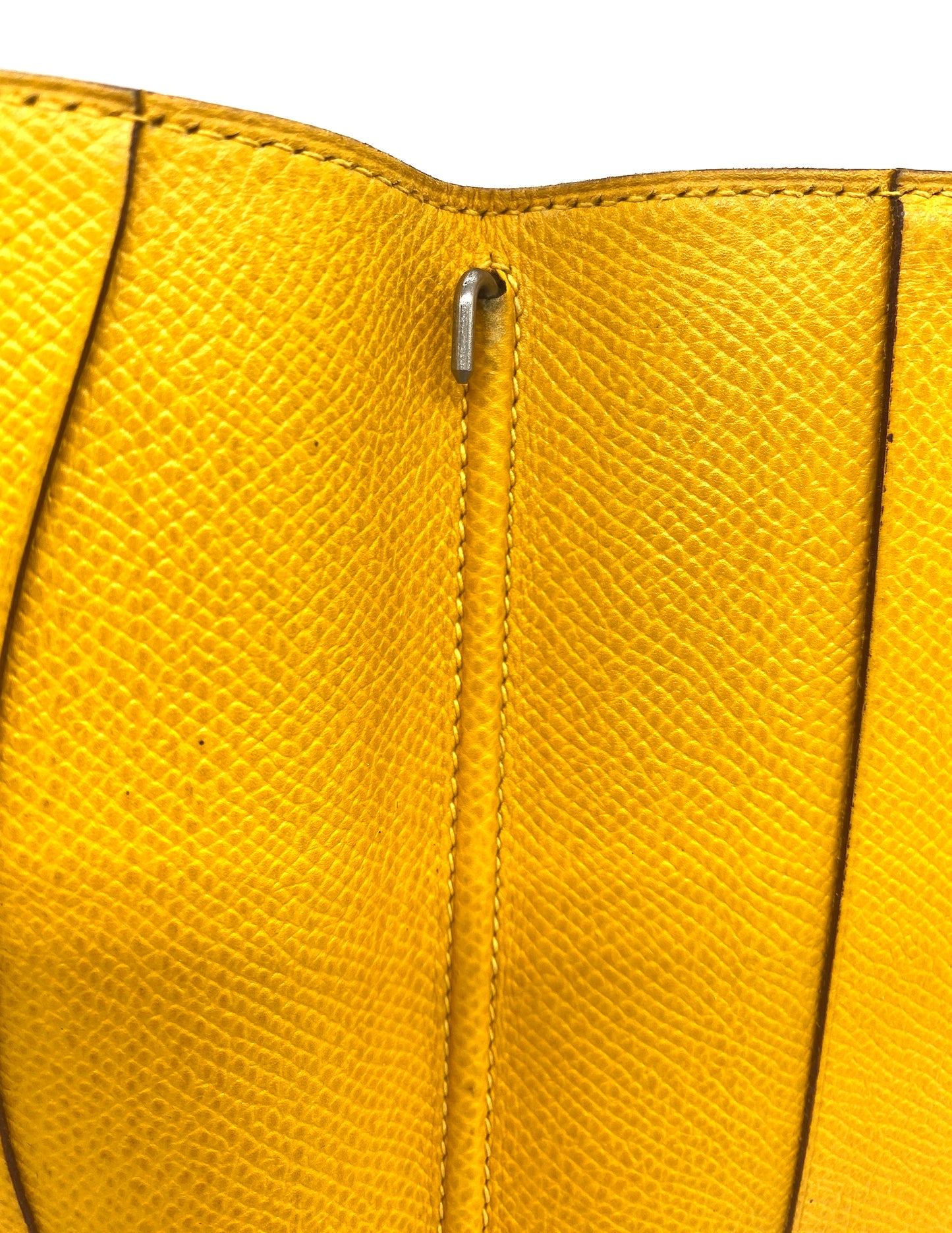 HERMES Agenda Notebook Cover Yellow Pencil Authentic AA651