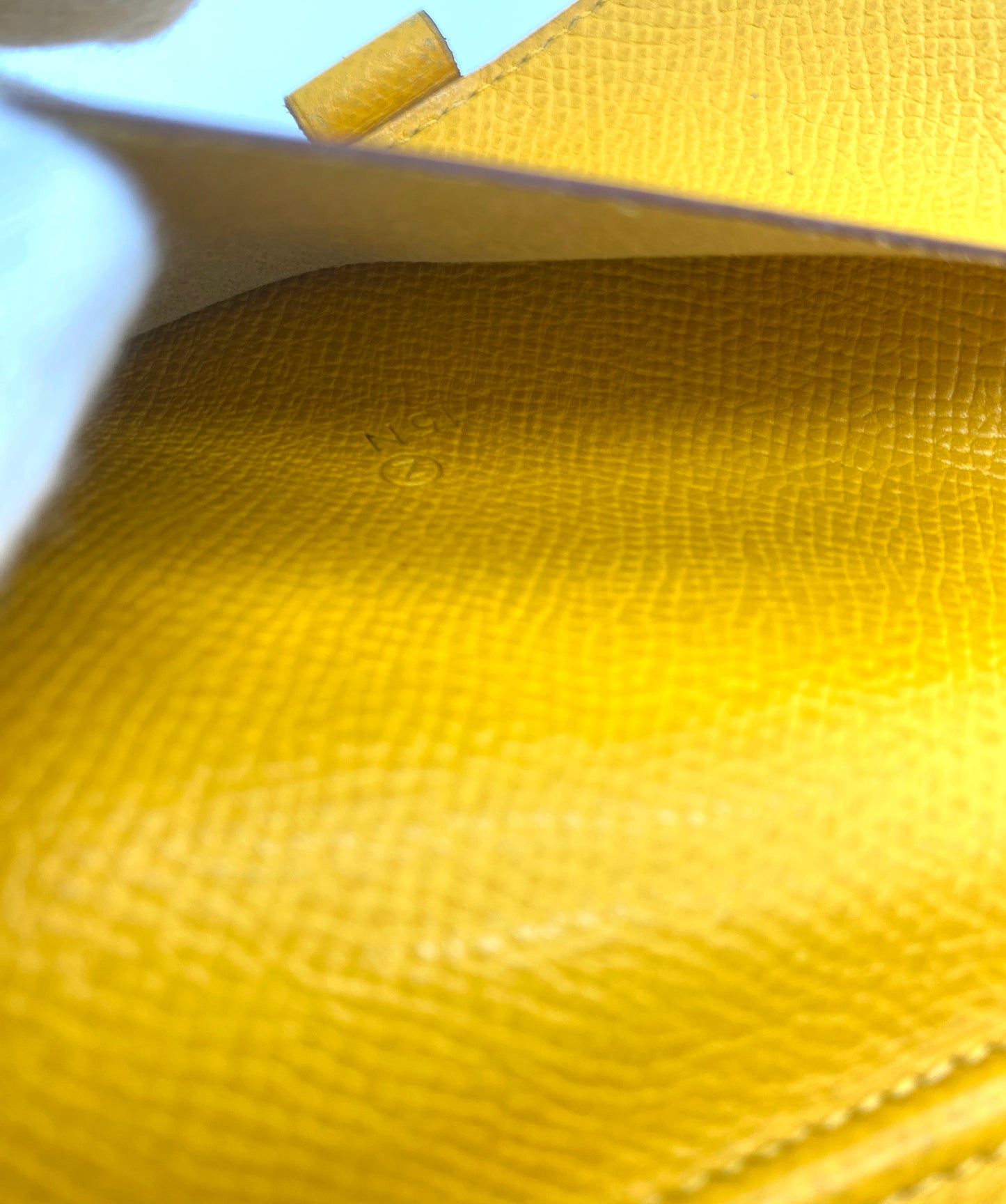 HERMES Agenda Notebook Cover Yellow Pencil Authentic AA651