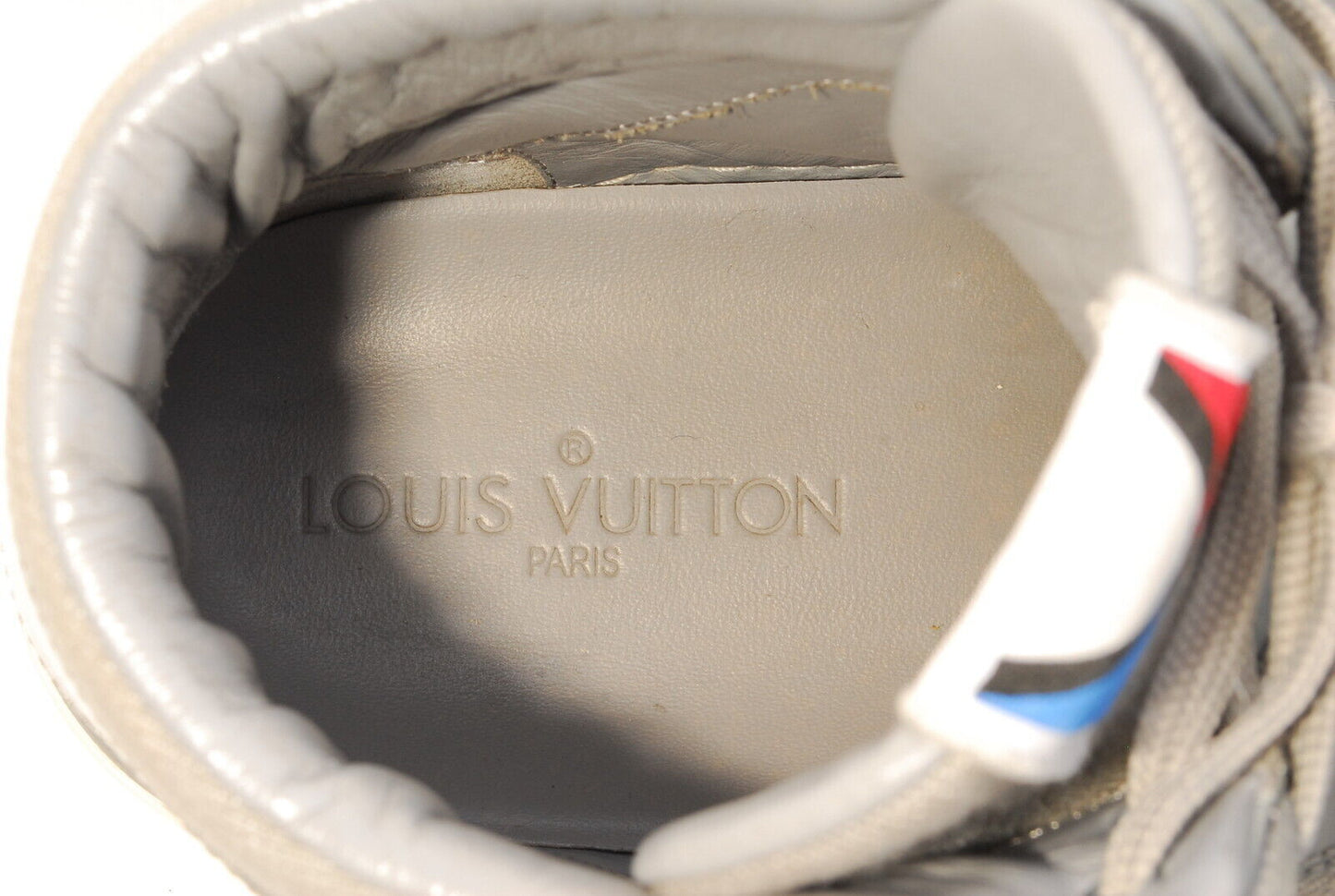 Louis-Vuitton Sneakers high-cut LV Cup Gray Size 9.5 Authentic A814