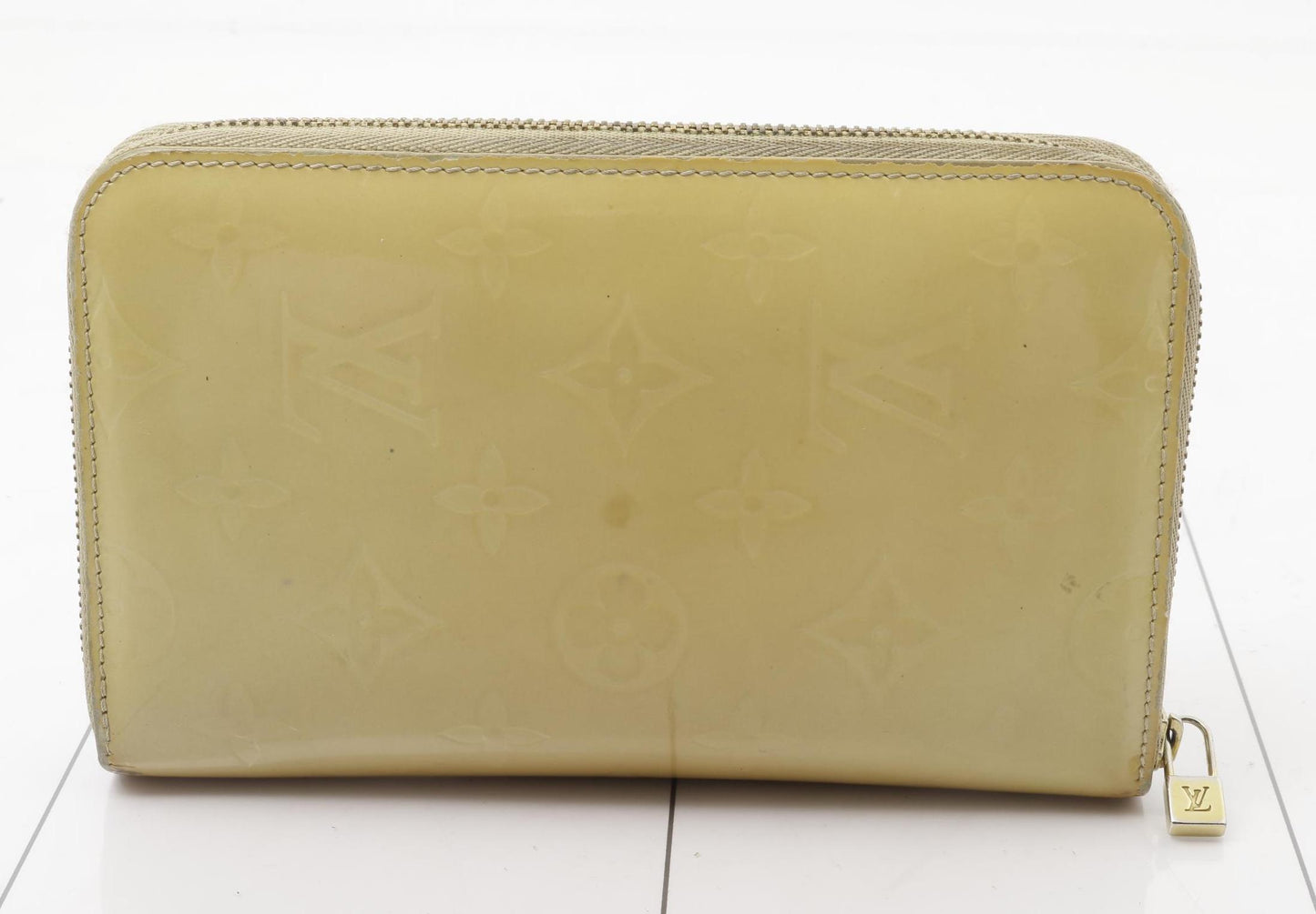 Louis-Vuitton Long Wallet  Monogram Vernis Eldridge beige Authentic AA426