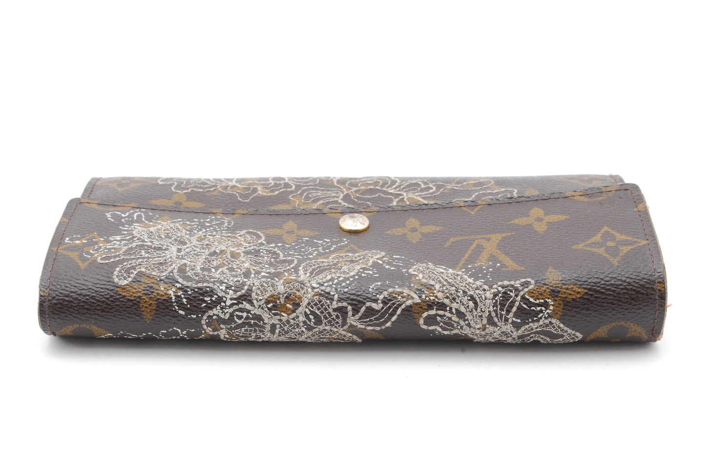 Louis-Vuitton Long Wallet Monogram Dantelle Portefeuille Sarah M95390 Authentic AA71