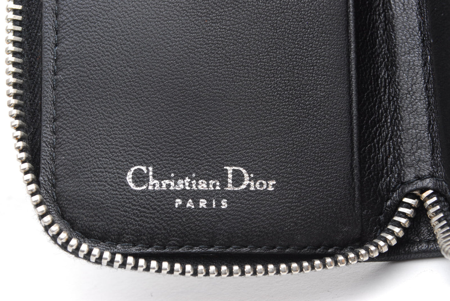 Dior cannage key coin case black Authentic AA165