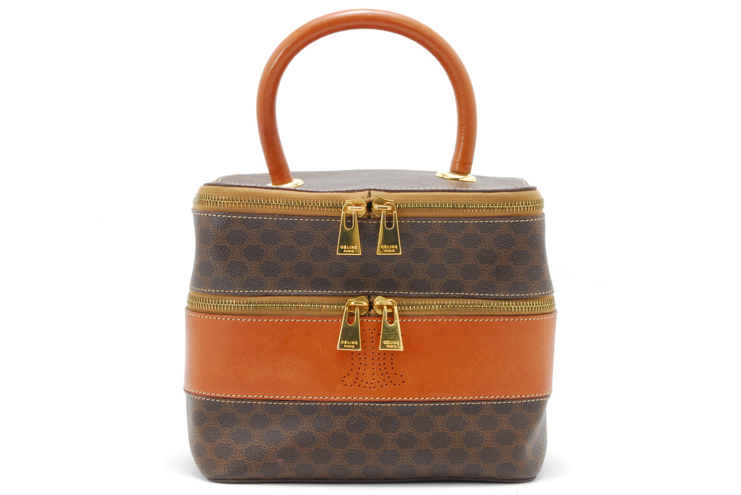 Vintage CELINE macadam vanity bag Authentic AA159