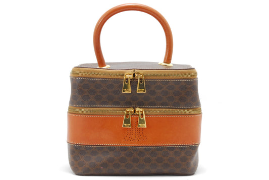 Vintage CELINE macadam vanity bag Authentic AA159
