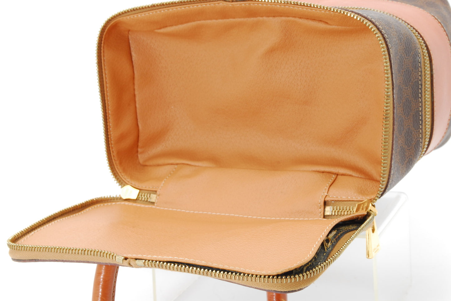 Vintage CELINE macadam vanity bag Authentic AA159