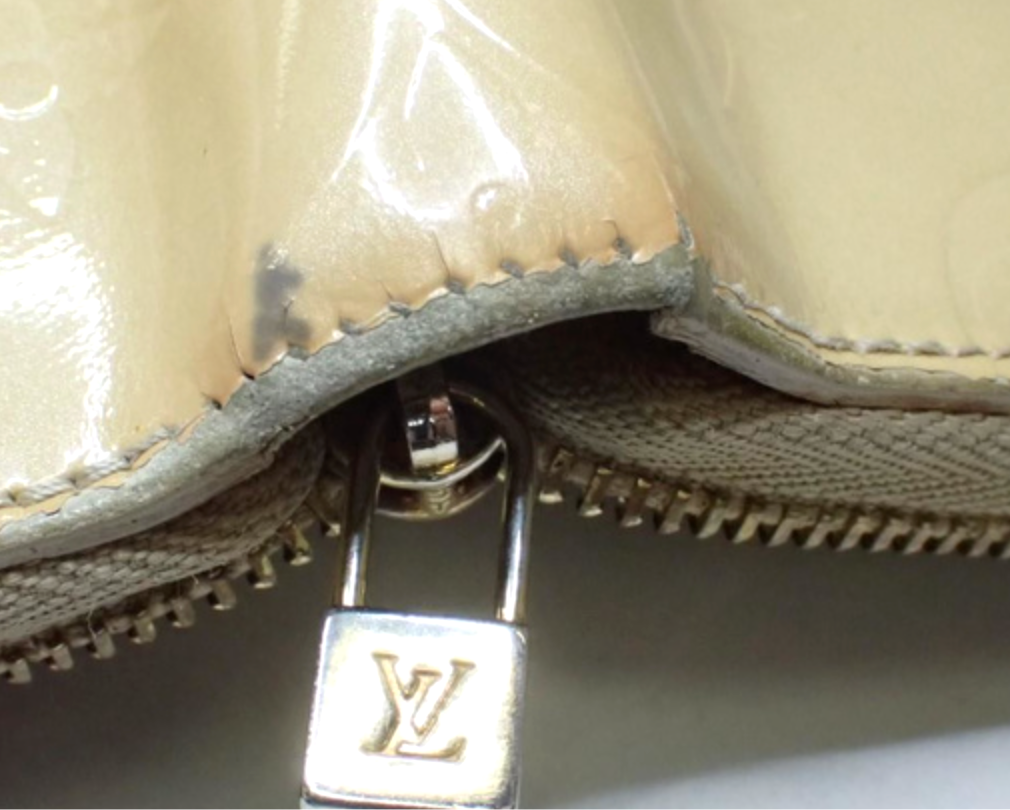 Louis-Vuitton Long Wallet  Monogram Vernis Eldridge beige Authentic AA426