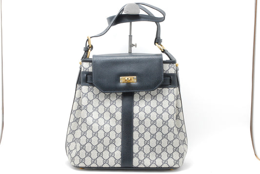 Vintage GUCCI shoulder bag supreme turn lock  RARE Authentic AA272