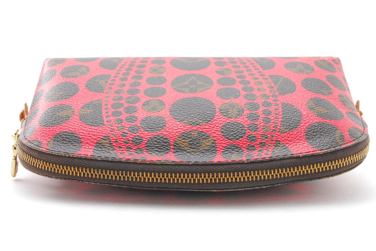 LOUIS-VUITTON Cosmetic Pouch Monogram Pumpkin Dot Pochette Yayoi Kusama A1037