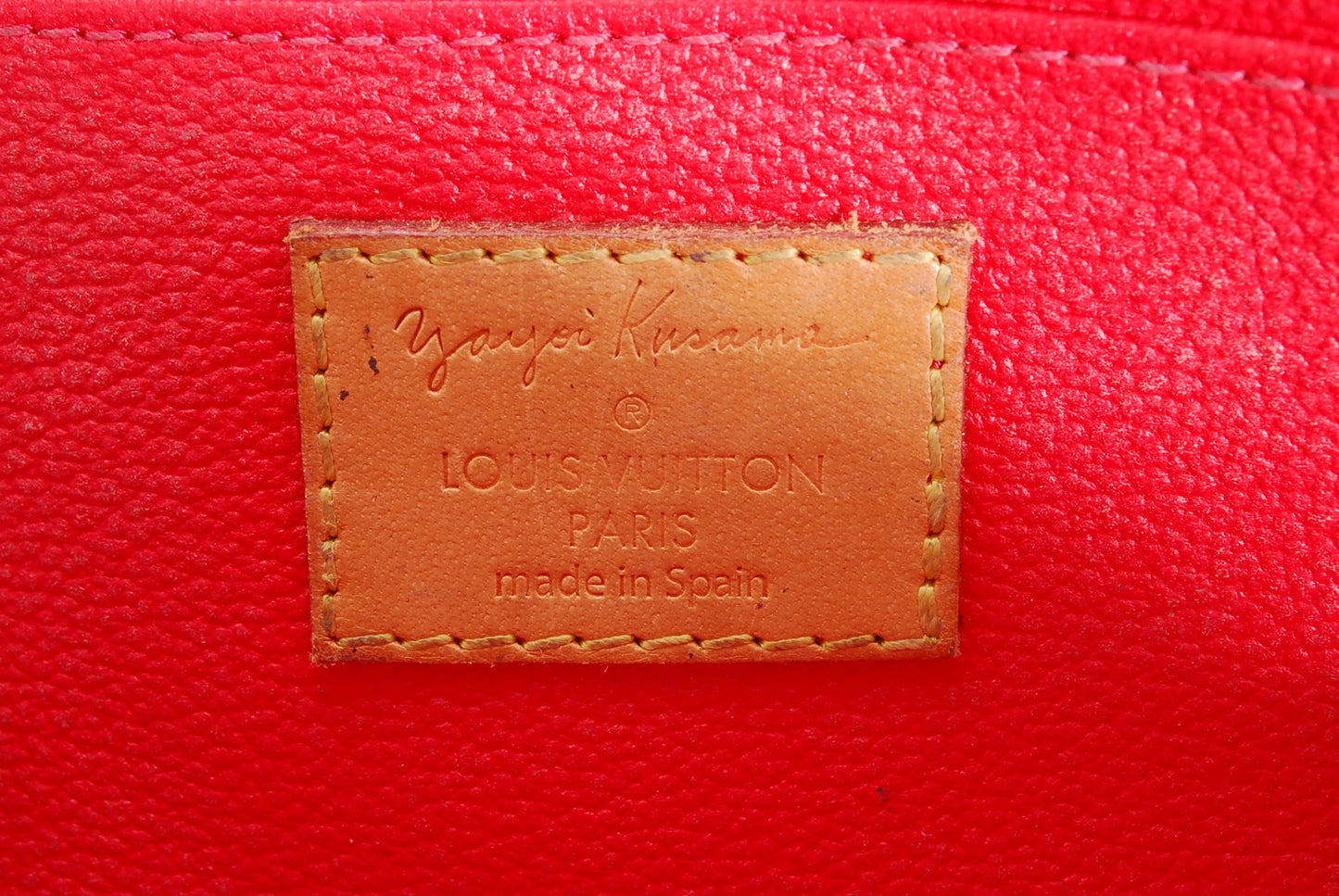 LOUIS-VUITTON Cosmetic Pouch Monogram Pumpkin Dot Pochette Yayoi Kusama A1037