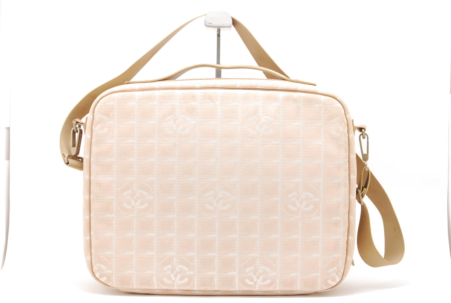 CHANEL New Travel Business Bag 2WAY Beige Authentic AA274