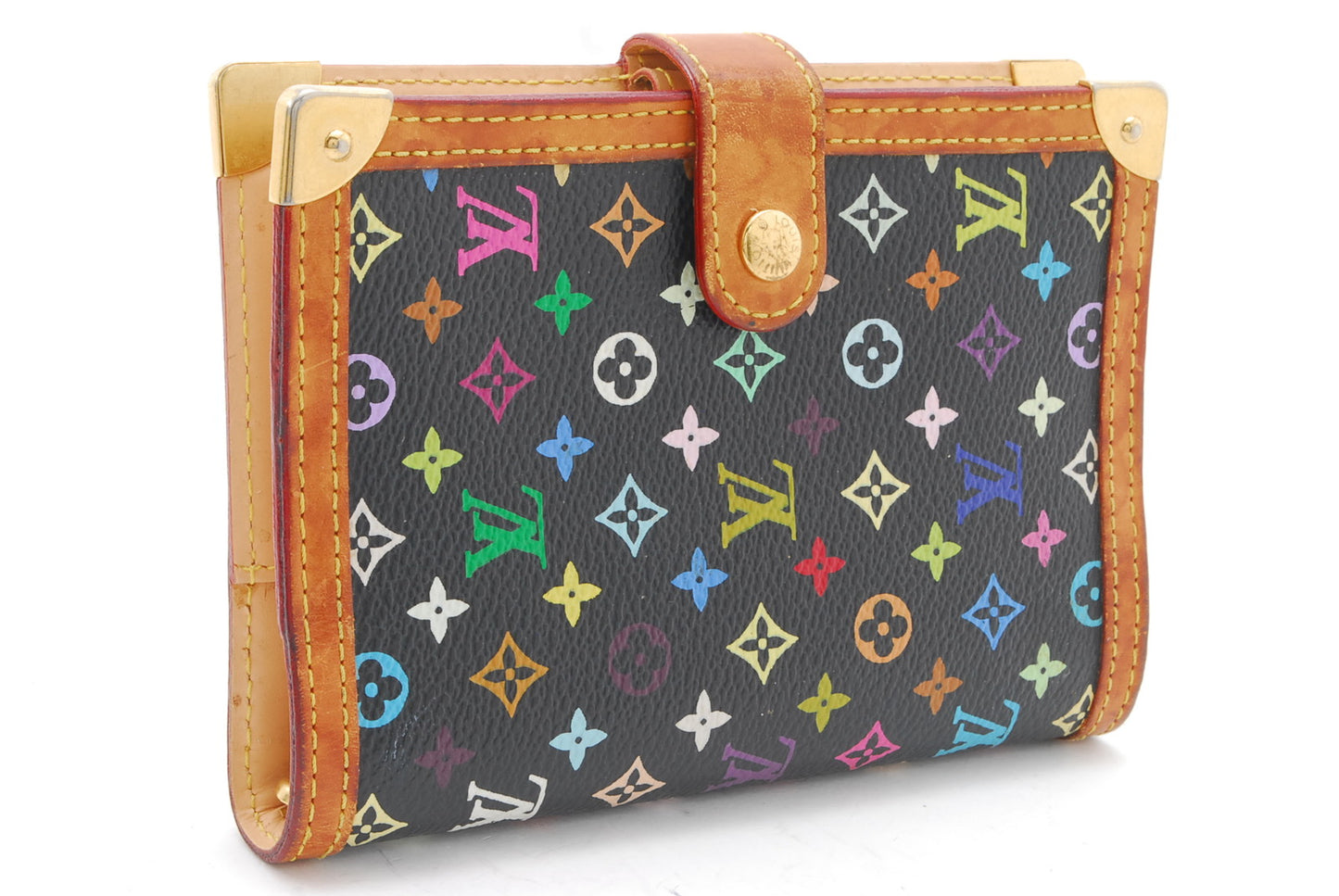 LOUIS-VUITTON Monogram Multicolor Agenda PM Day Planner Cover Black R20895 A1040