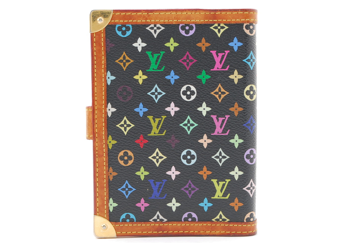 LOUIS-VUITTON Monogram Multicolor Agenda PM Day Planner Cover Black R20895 A1040