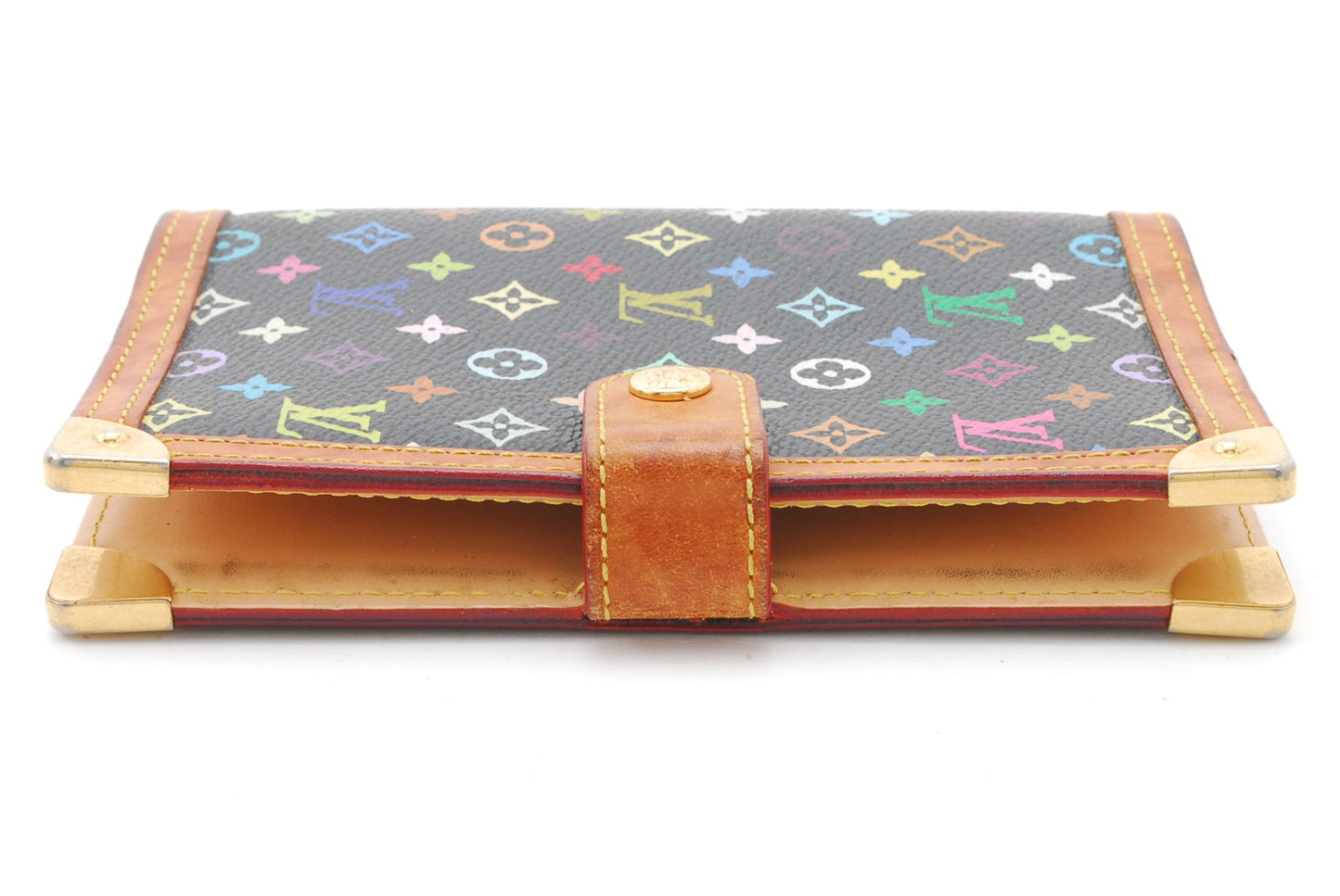 LOUIS-VUITTON Monogram Multicolor Agenda PM Day Planner Cover Black R20895 A1040