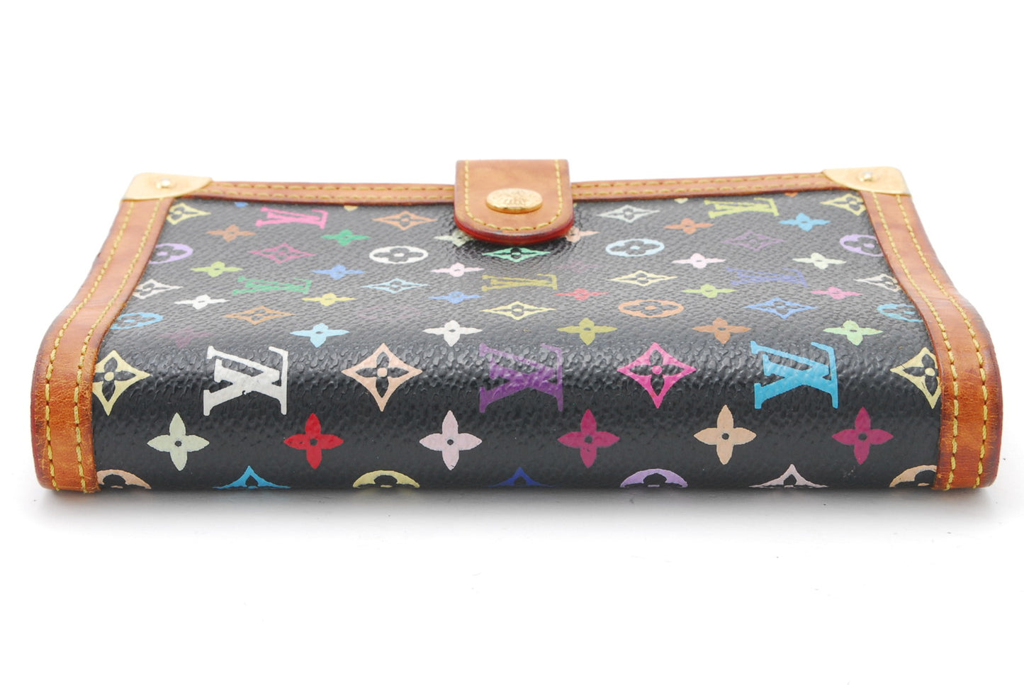 LOUIS-VUITTON Monogram Multicolor Agenda PM Day Planner Cover Black R20895 A1040