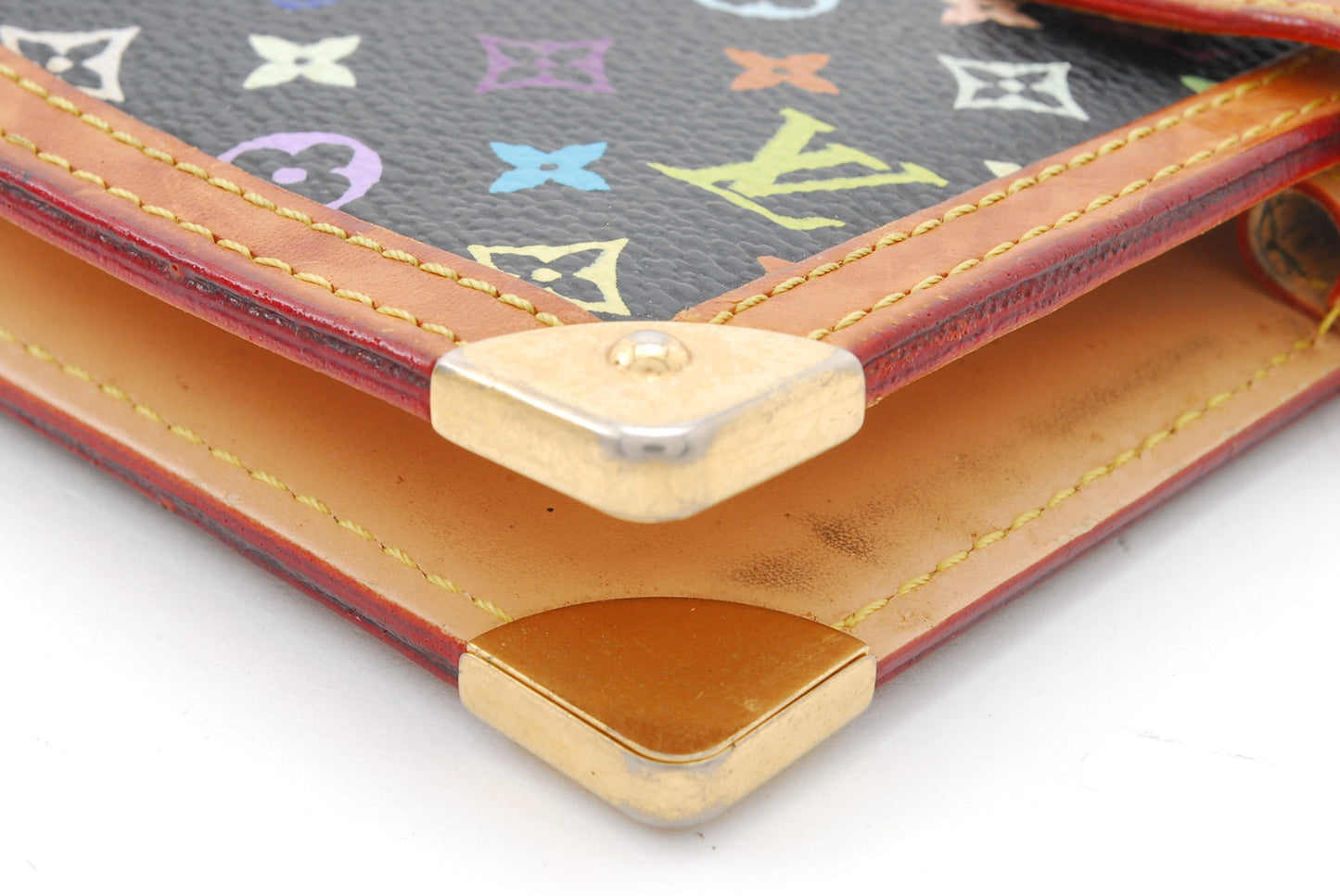 LOUIS-VUITTON Monogram Multicolor Agenda PM Day Planner Cover Black R20895 A1040