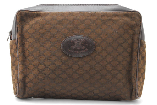 Vintage Clutch bag  CELINE Macadam Second bag Authentic AA114