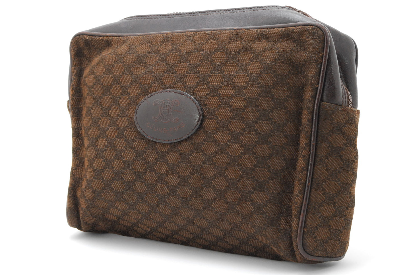Vintage Clutch bag  CELINE Macadam Second bag Authentic AA114