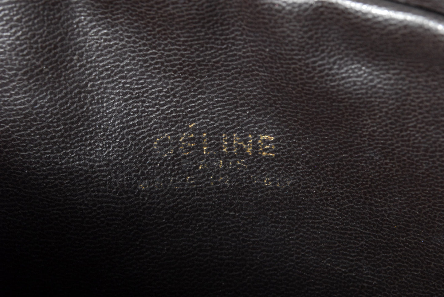 Vintage Clutch bag  CELINE Macadam Second bag Authentic AA114