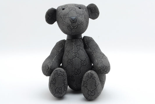 GUCCI Teddy Bear GG Gray Authentic A743