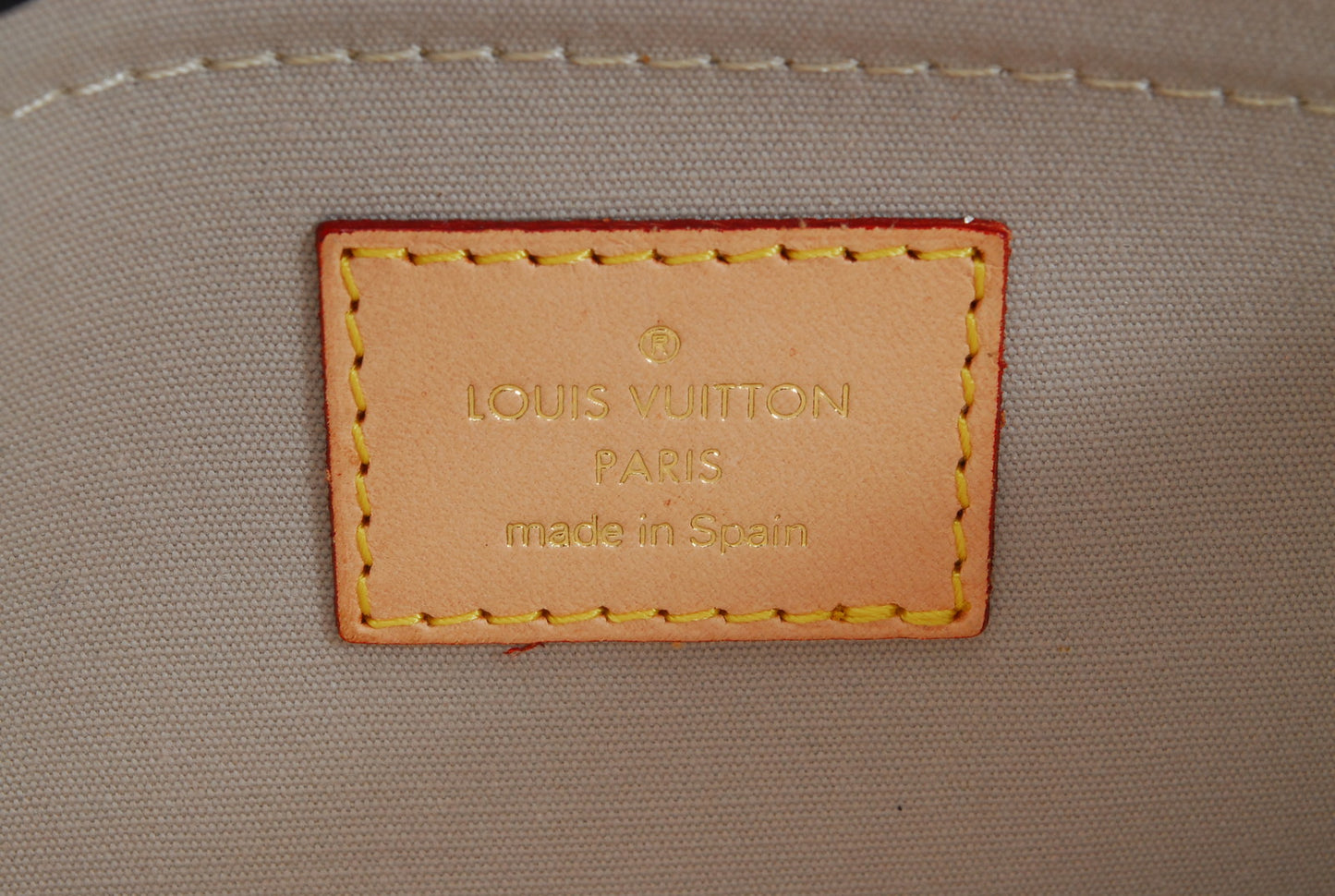 Louis-Vuitton Miroir Pochette Platt Pouch Gold Enamel RARE Authentic AA451