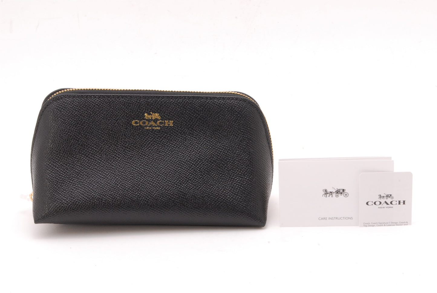 COACH Leather pouch black From Japan A447