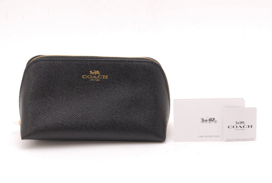 COACH Leather pouch black From Japan A447