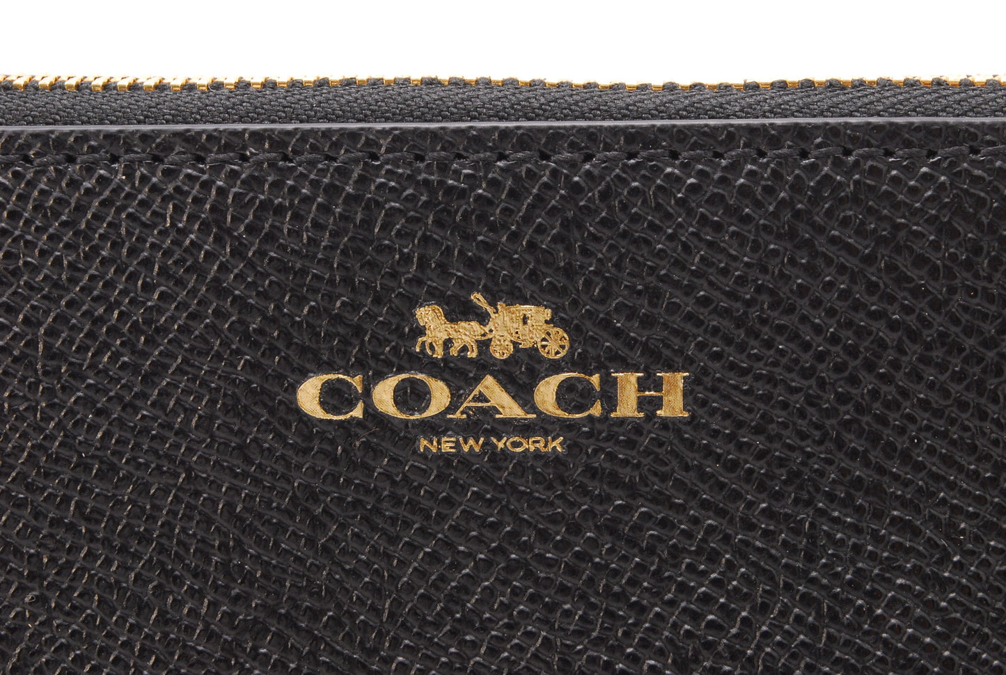 COACH Leather pouch black From Japan A447
